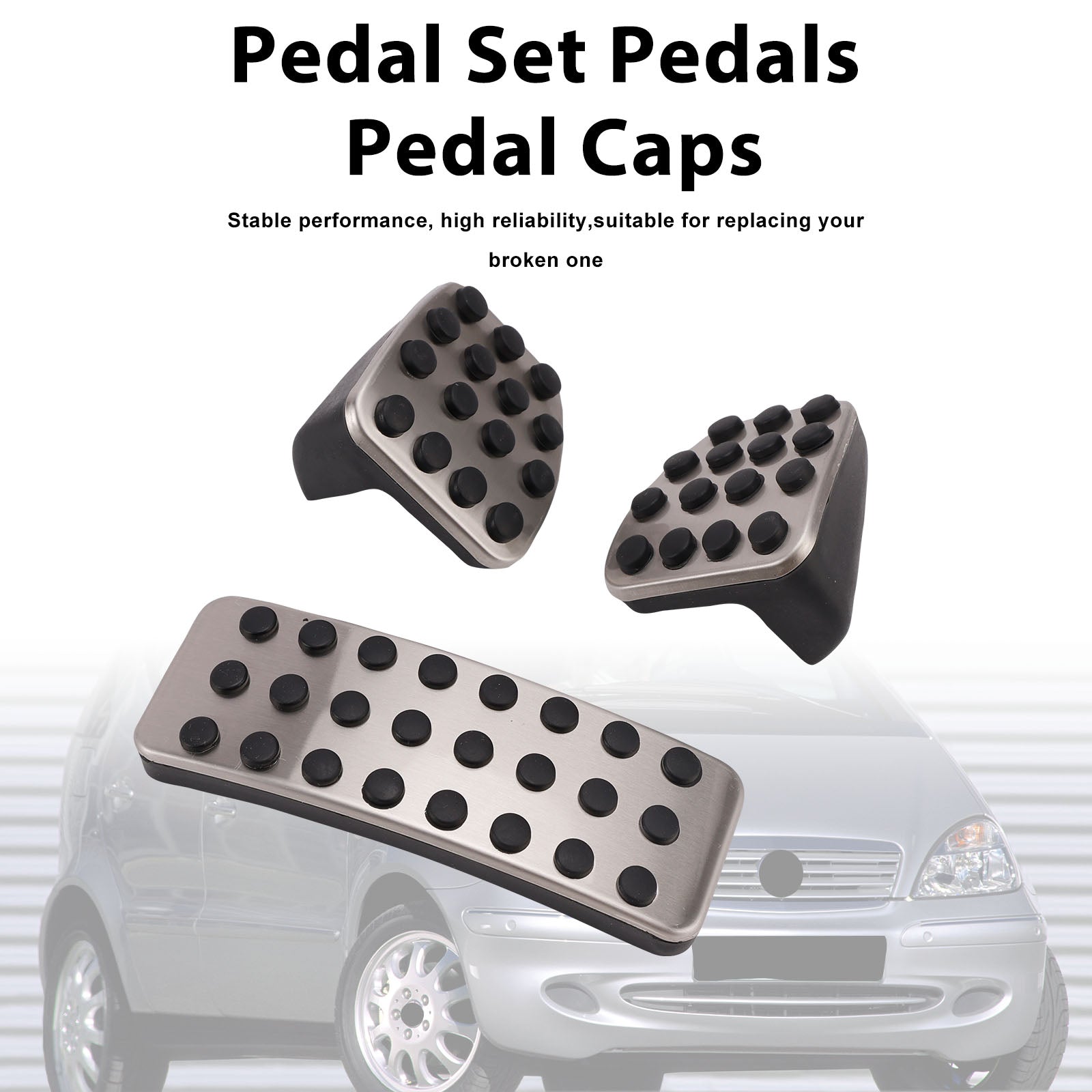 Pedal Set Pedals Pedal Caps For Mercedes Benz A-Class W168 B-Class W245