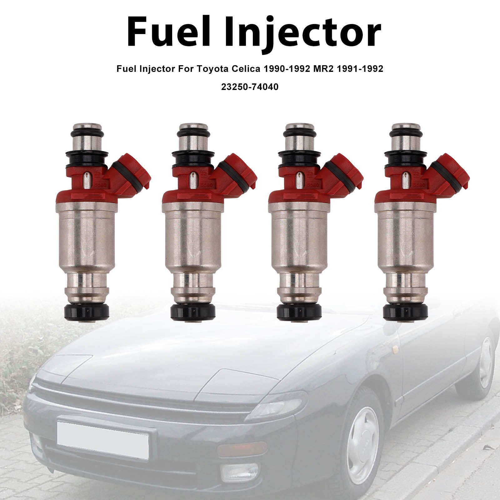 4Pcs Fuel Injector For Toyota Celica 1990-1992 MR2 1991-1992 23250-74040