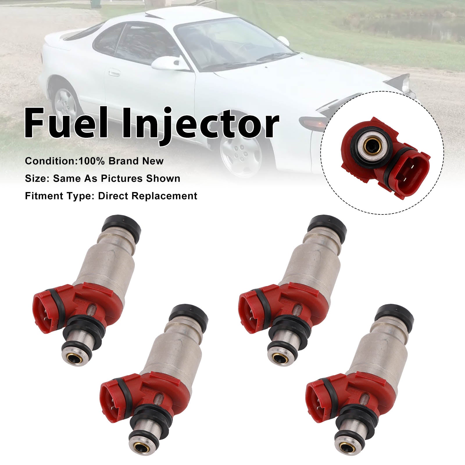 4Pcs Fuel Injector For Toyota Celica 1990-1992 MR2 1991-1992 23250-74040