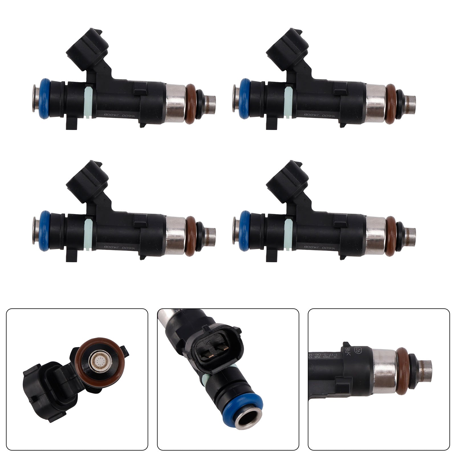 4Pcs Fuel Injector For Nissan Altima 2007-2013 Rogue 2008-2015 0280158130
