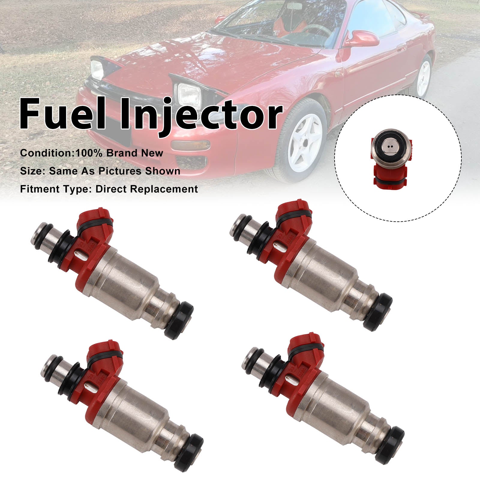 4Pcs Fuel Injector For Toyota Celica 1990-1992 MR2 1991-1992 23250-74040