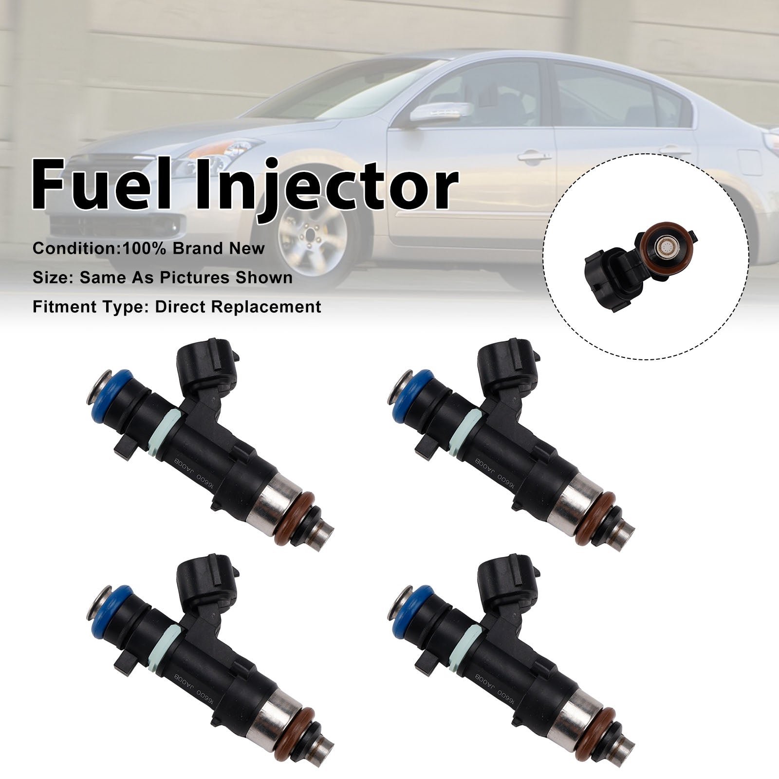 4Pcs Fuel Injector For Nissan Altima 2007-2013 Rogue 2008-2015 0280158130