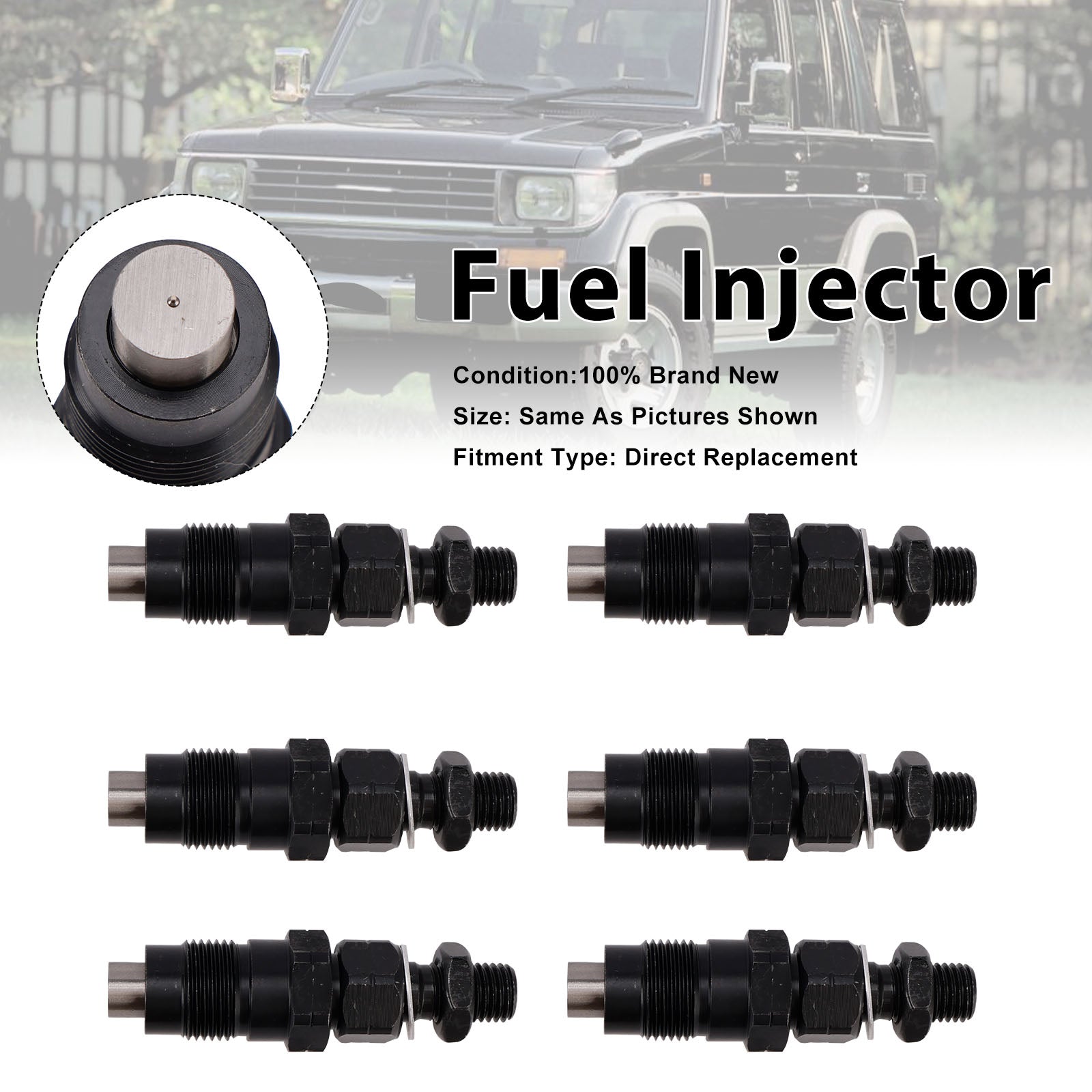 6Pcs Fuel Injector For Toyota LandCruiser J70 90-07 J100 1998-07 FYE454163