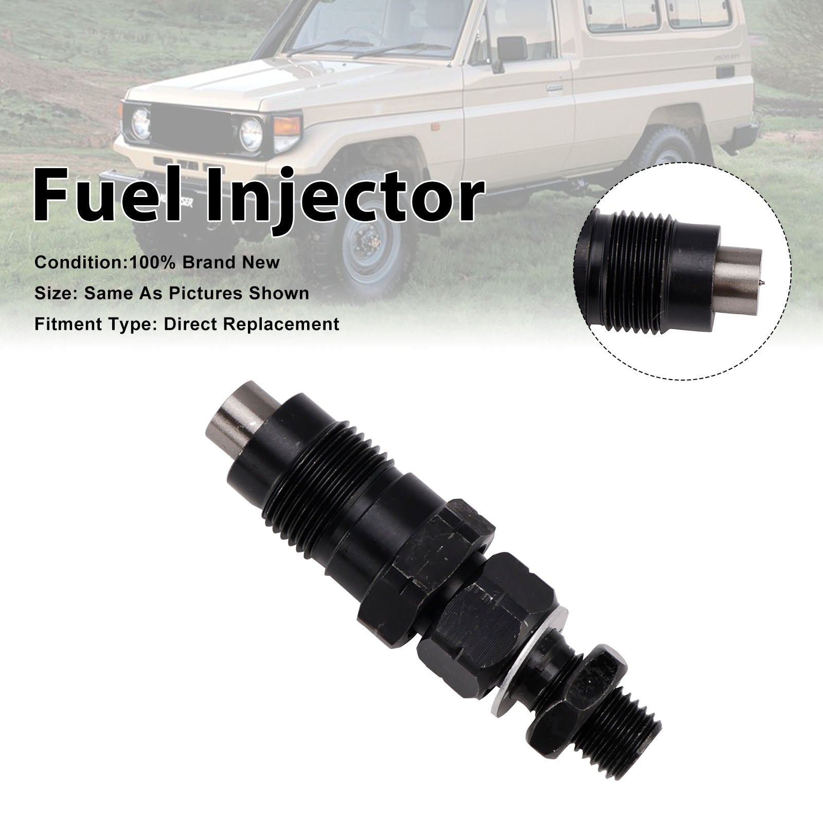 1Pcs Fuel Injector For Toyota LandCruiser J70 90-07 J100 1998-07 FYE454163