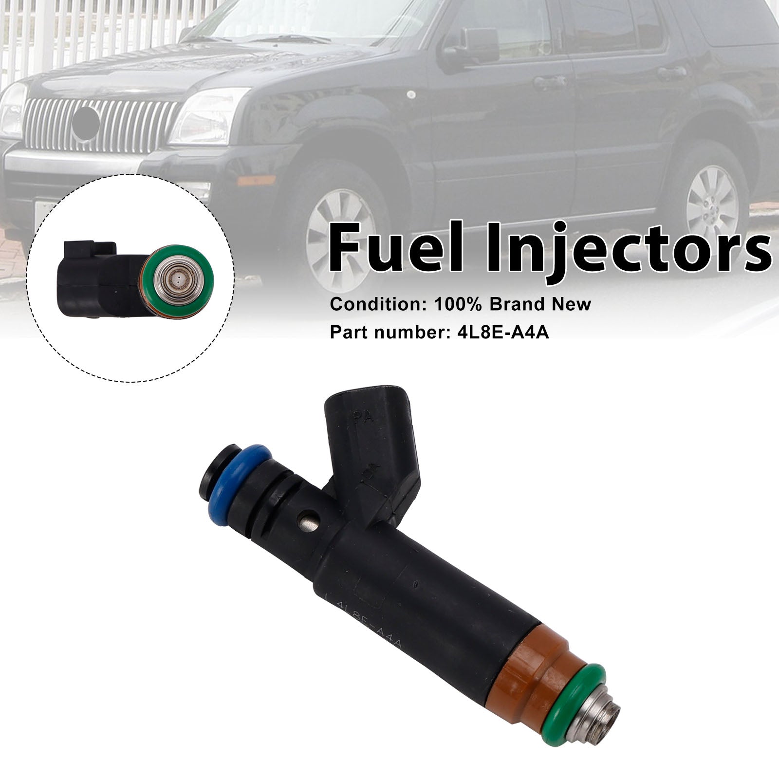 4L8E-A4A Fuel Injectors For Mercury Mariner Ford Taurus Explorer
