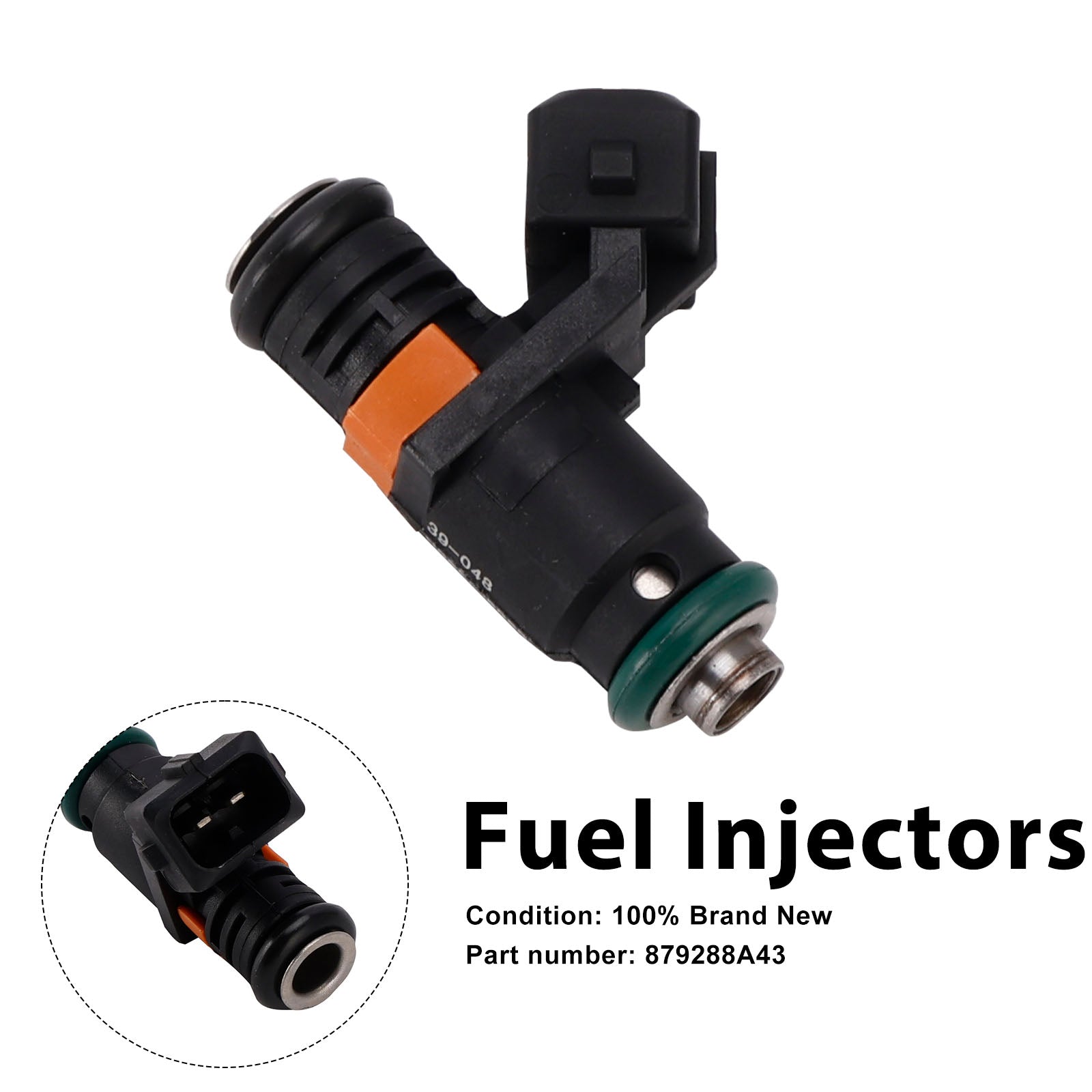 879288A43 Fuel Injectors For Mercruiser Sterndrive Gas Engines 3.0L