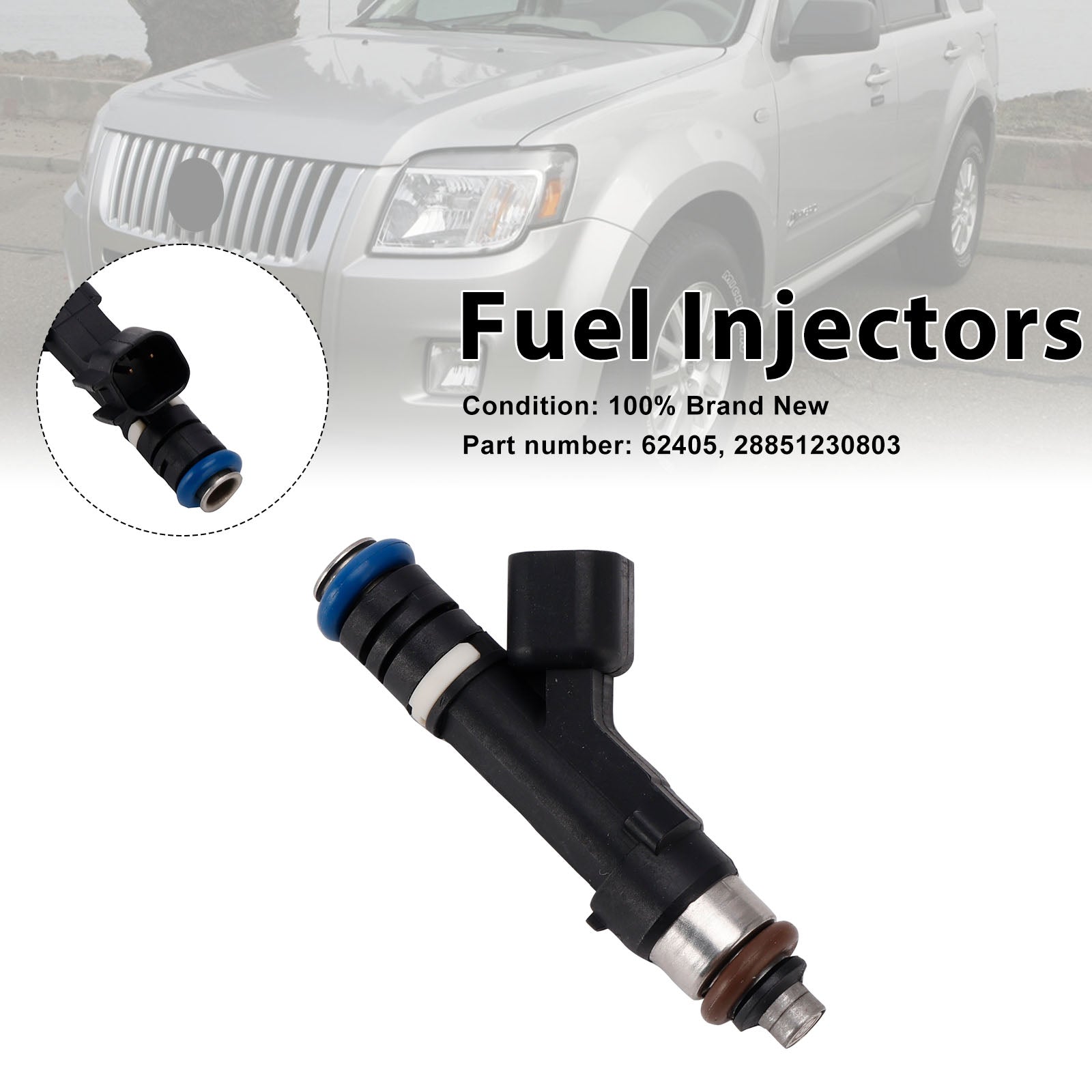 62405 Fuel Injectors 28851230803 For Mercury Mariner Ford Escape Lincoln