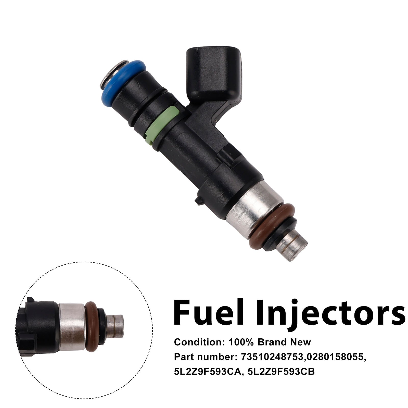 0280158055 Fuel Injectors 5L2Z9F593CA For Mercury Mountaineer Ford Explorer