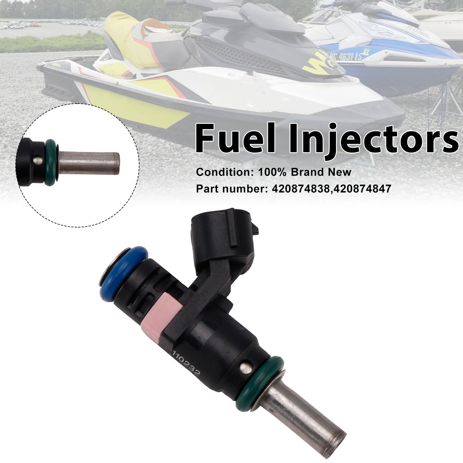 420874847 Fuel Injectors 420874838 For Sea-Doo SPARK GTR GTI GTS