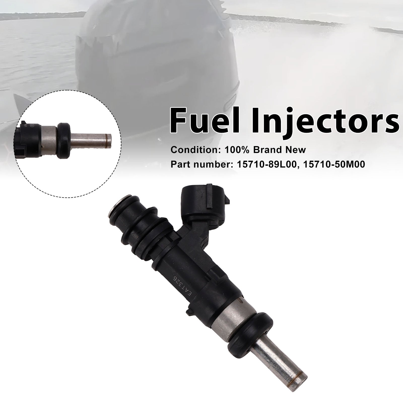 15710-89L00 Fuel Injectors 15710-50M00 For Suzuki Outboard 15HP 9.9HP 20HP