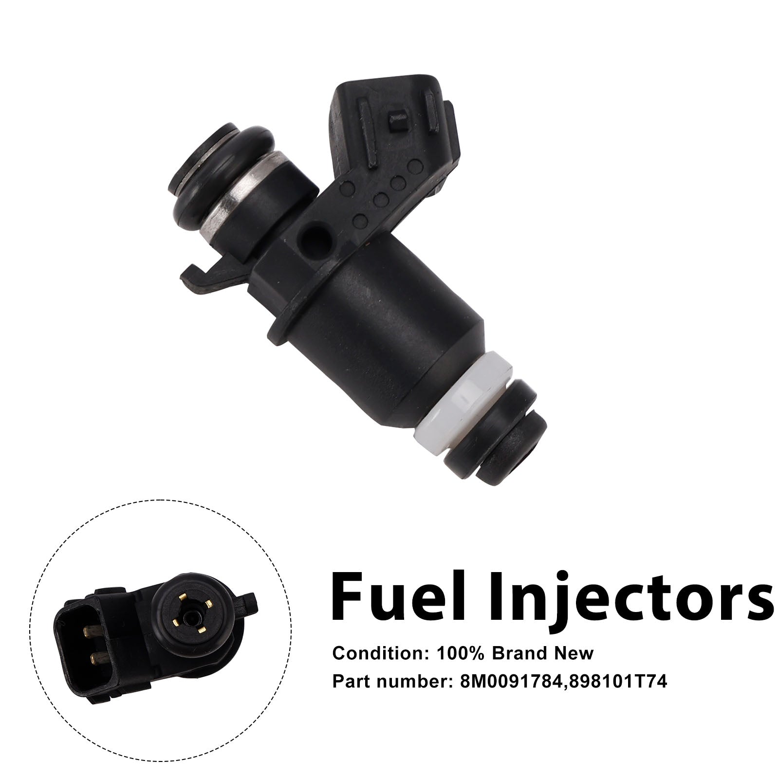 8M0091784 Fuel Injectors 898101T74 For Mercury Mariner Outboard 25HP 30HP