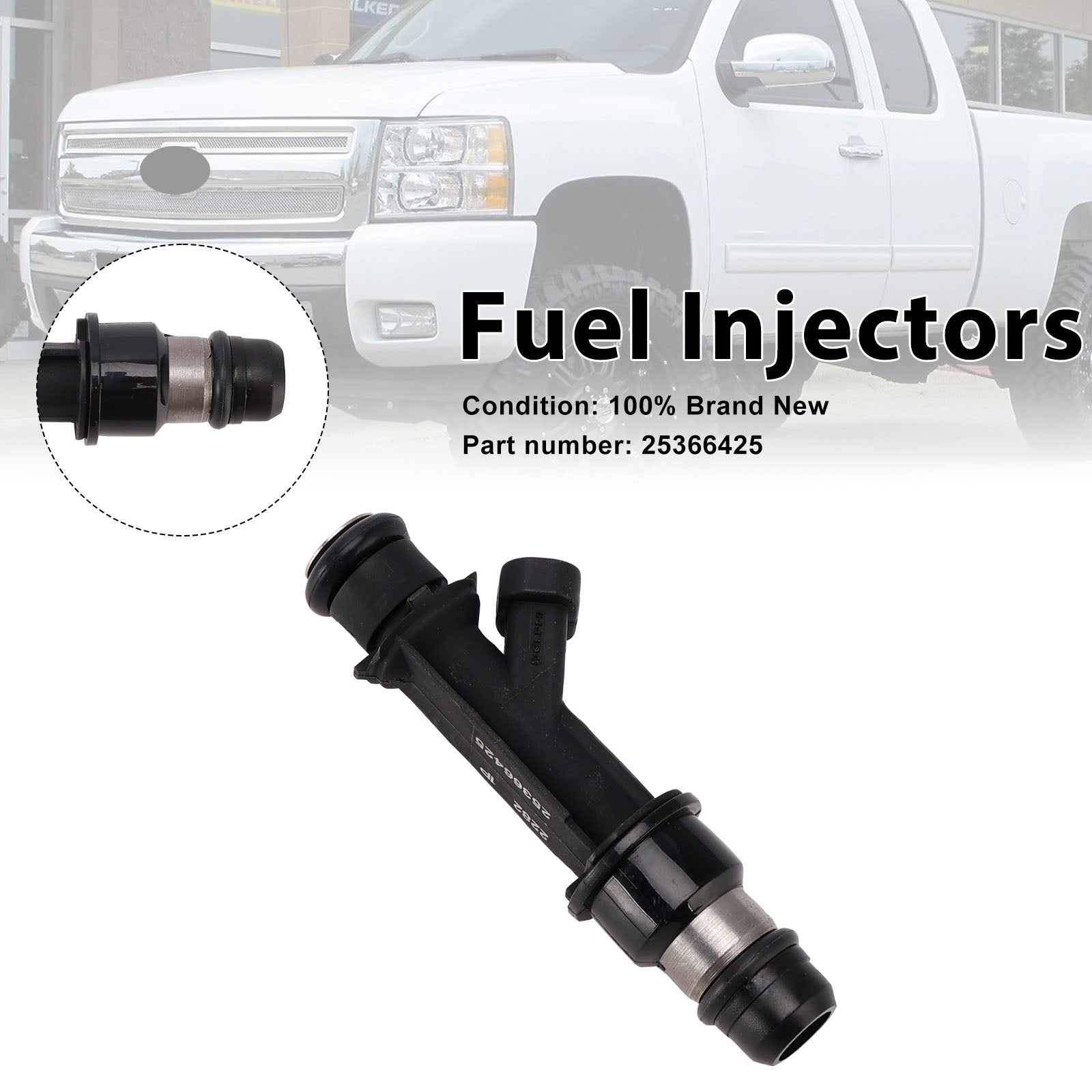 Fuel Injectors 25366425 For GM Industrial Marine 3000 I-4 LMX