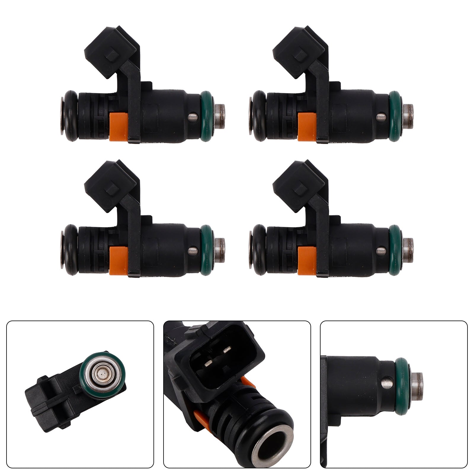4PC 879288A43 Fuel Injectors For Mercruiser Sterndrive Gas Engines 3.0L