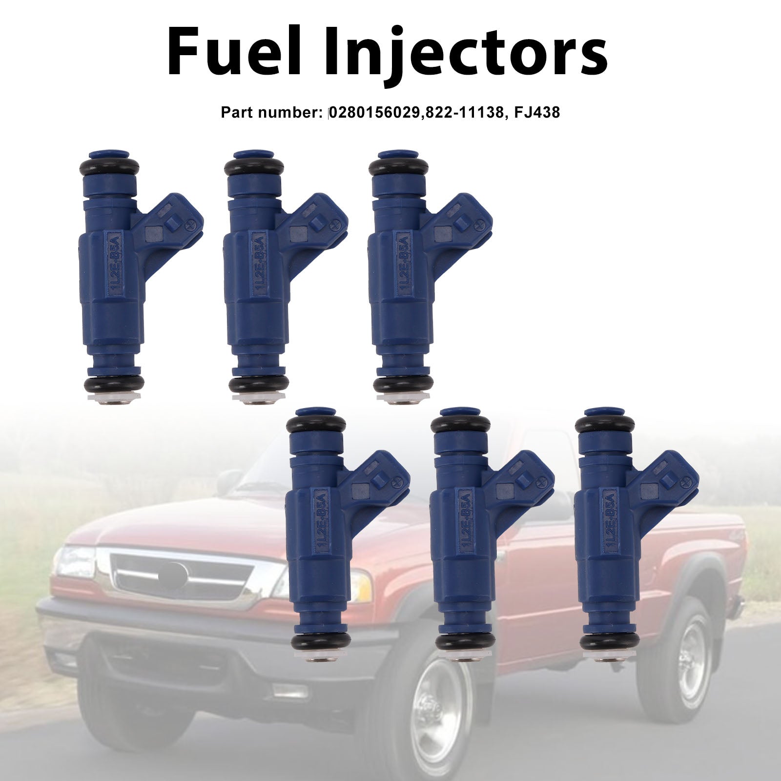 6PC 822-11138 Fuel Injectors ?0280156029 For Mercury Mountaineer Ford Ranger Explorer