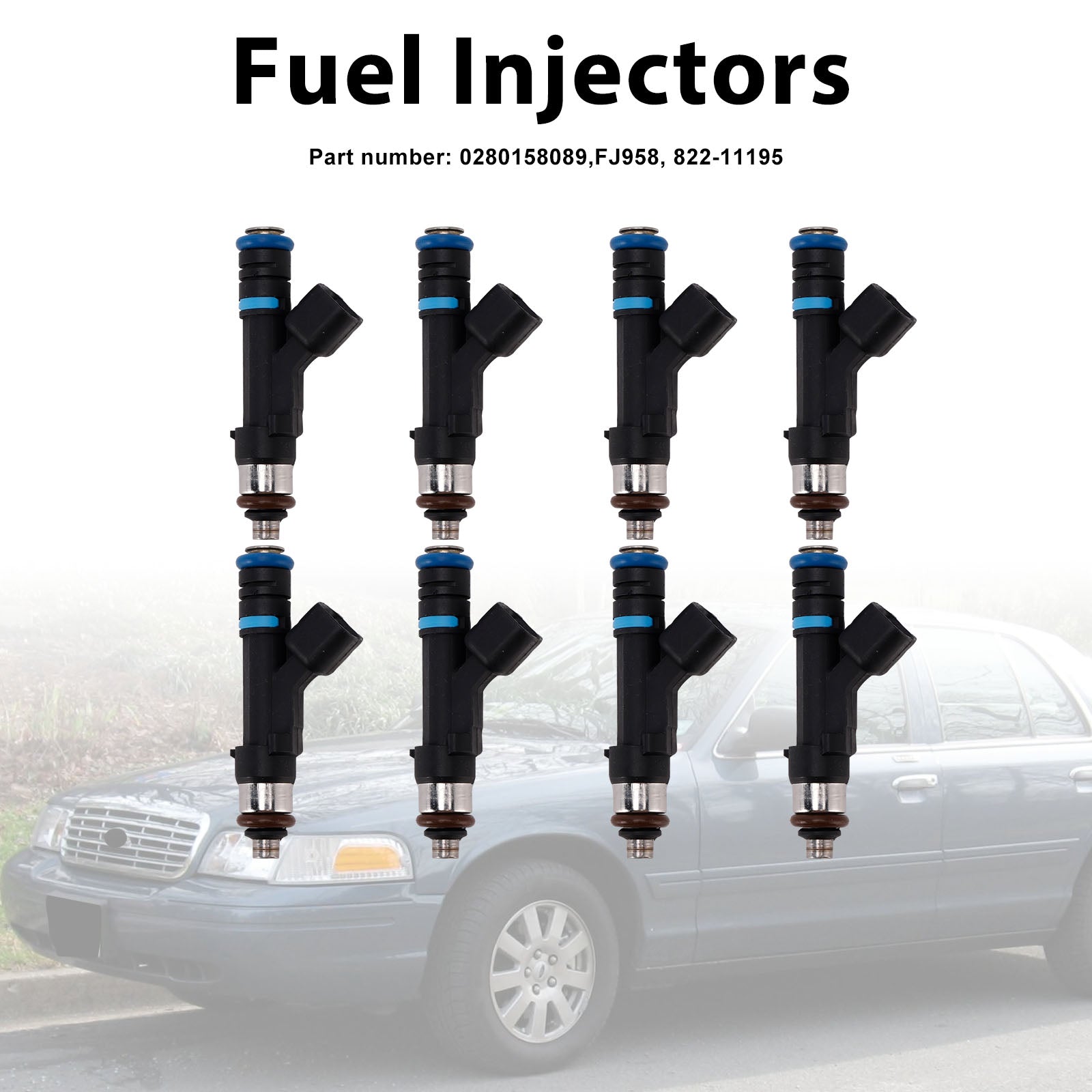 8PC 822-11195 Fuel Injectors 0280158089 For Mercury Grand Marquis Ford Lincoln