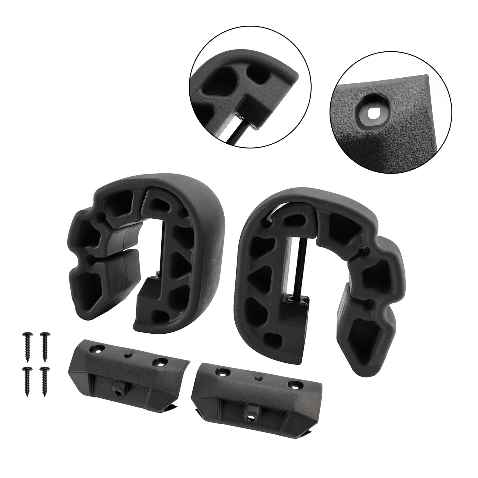 Snap-In Fenders Bumper Anti Crash Kit 295100418 295100729 Black For Sea-Doo Gtx