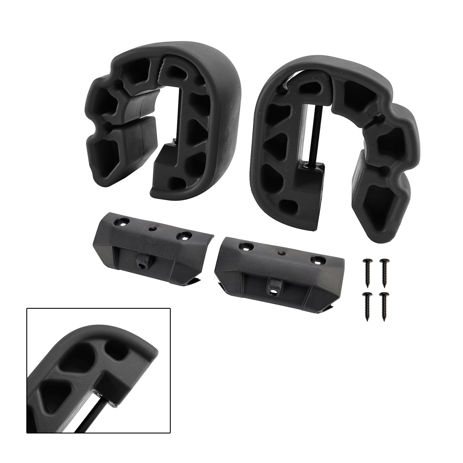 Snap-In Fenders Bumper Anti Crash Kit 295100418 295100729 Black For Sea-Doo Gtx