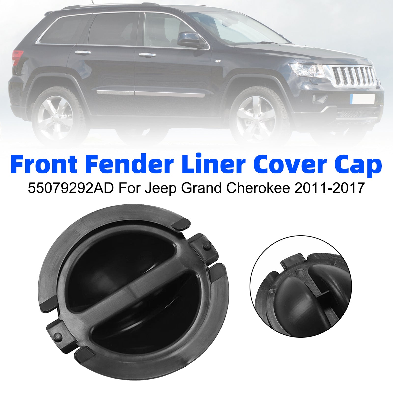 Front Fender Liner Cover Cap 55079292AD For Jeep Grand Cherokee 2011-2017