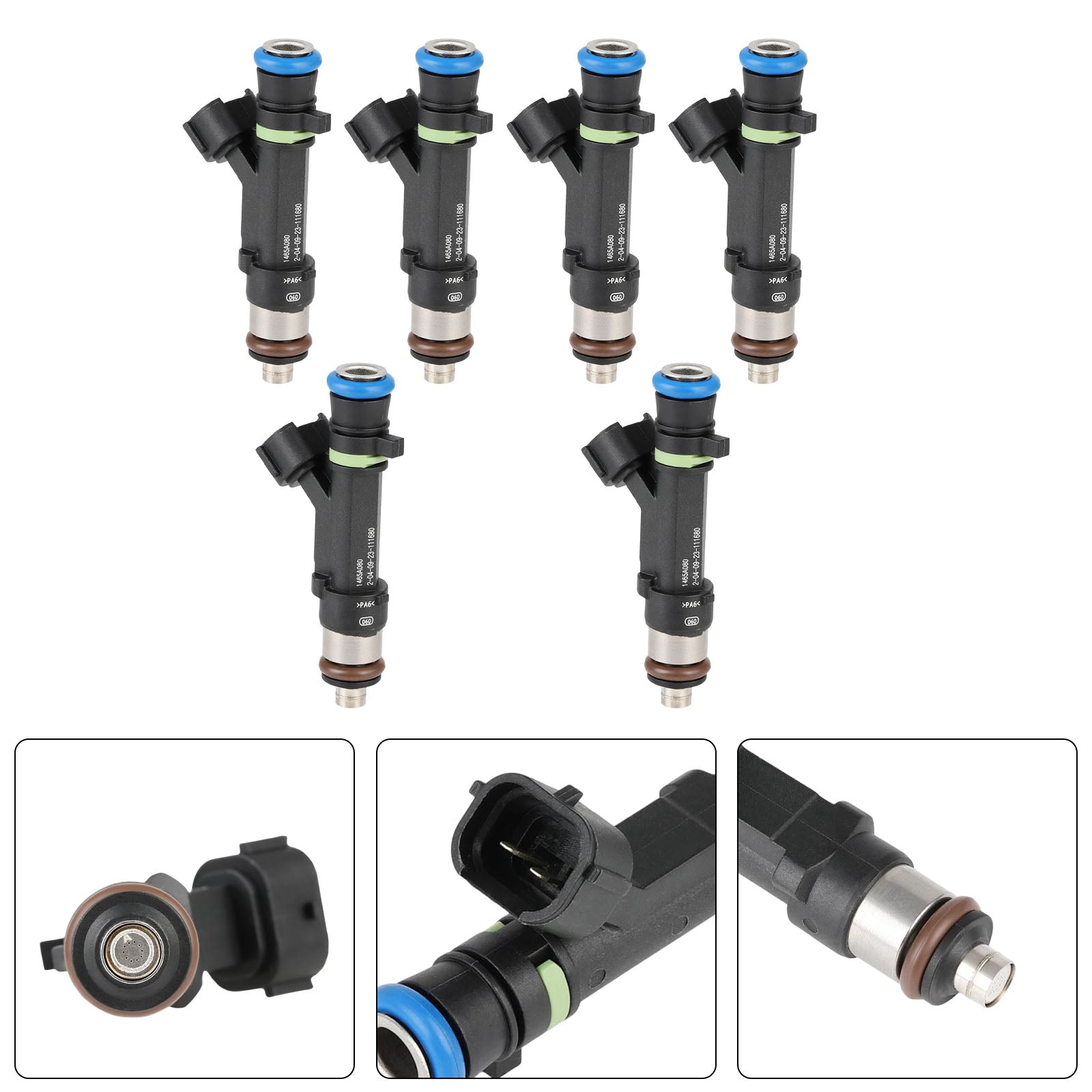 6Pcs Fuel Injector For Mitsubishi Outlander 3.0L V6 2007-2013 1465A080