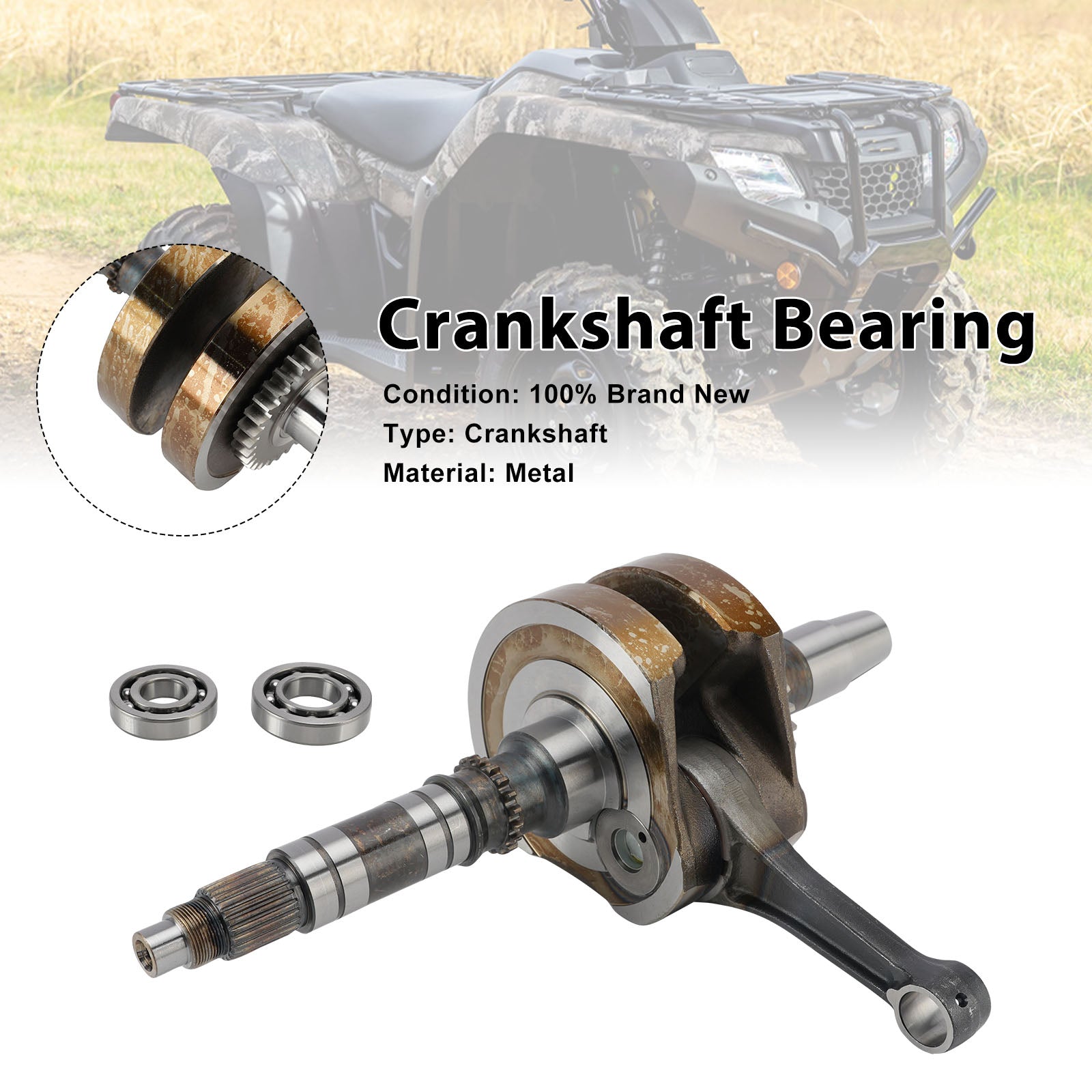 Crankshaft Bearing 13000-HR3-A40 For Honda Rancher TRX420 Foreman TRX500 520