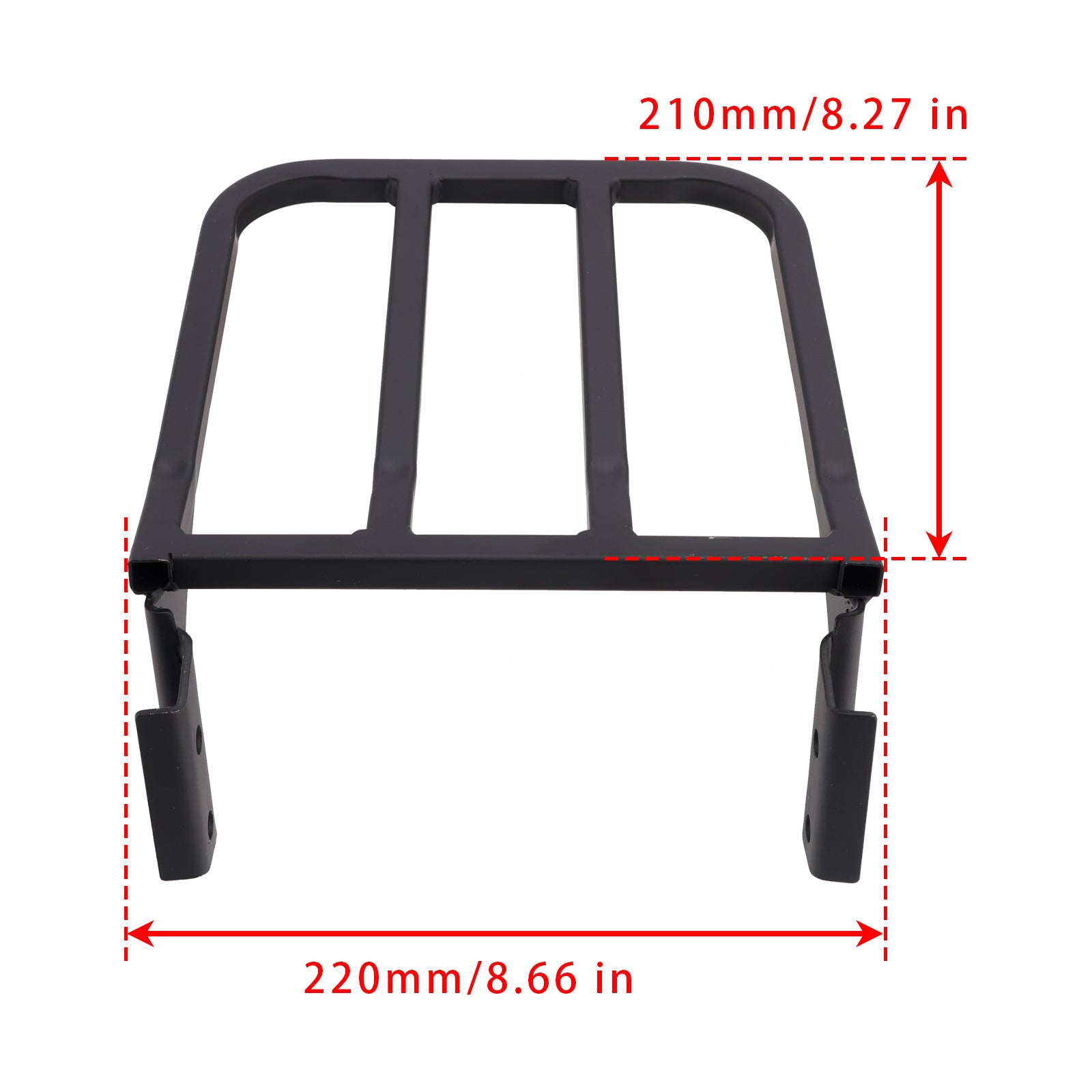 Sissy Bar Backrest Luggage Rack For Heritage Softail Dyna Sportster 1986+ Black