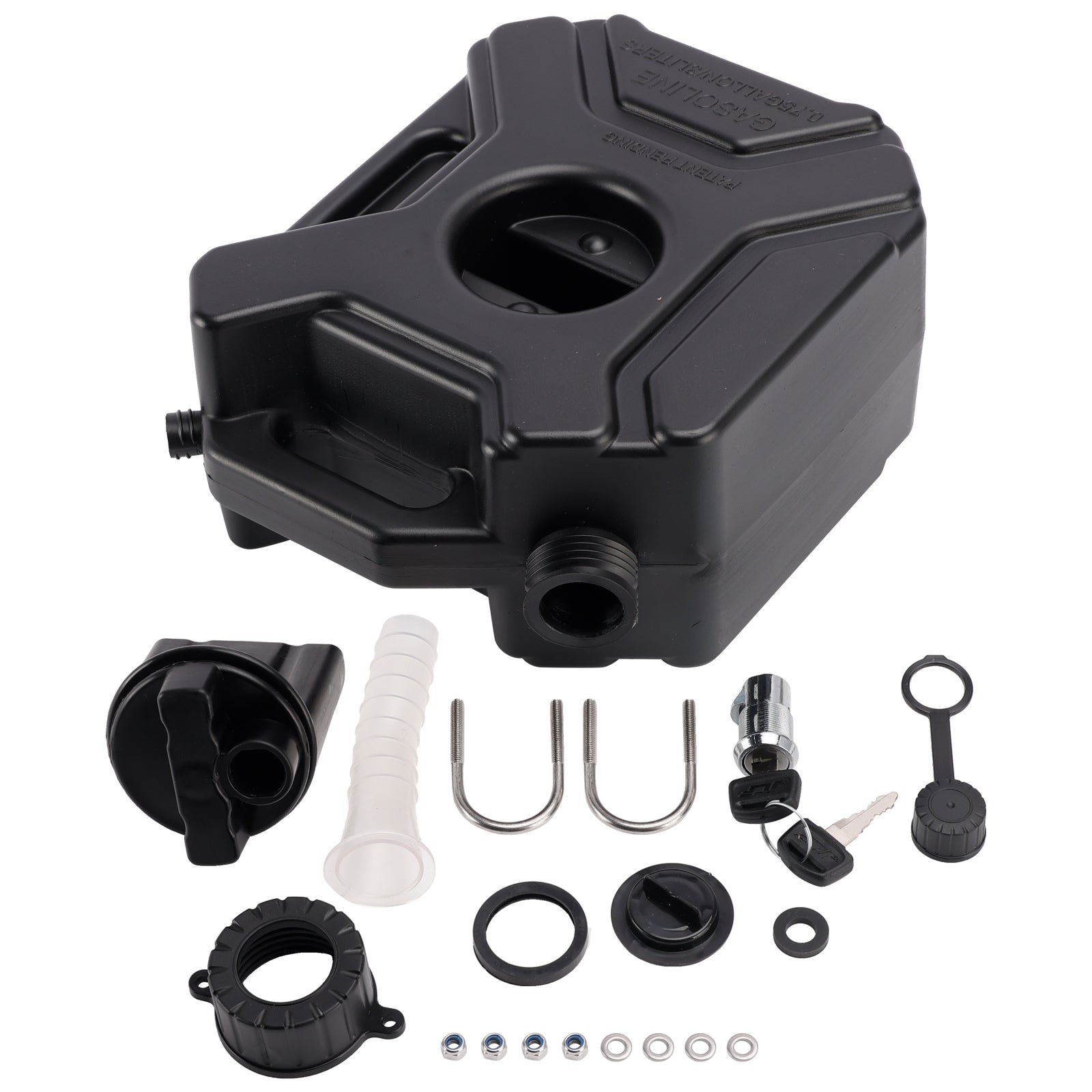 3L Oil Gas Container Anti-static Jerry Can Fuel Tank Black For Touring Adventure