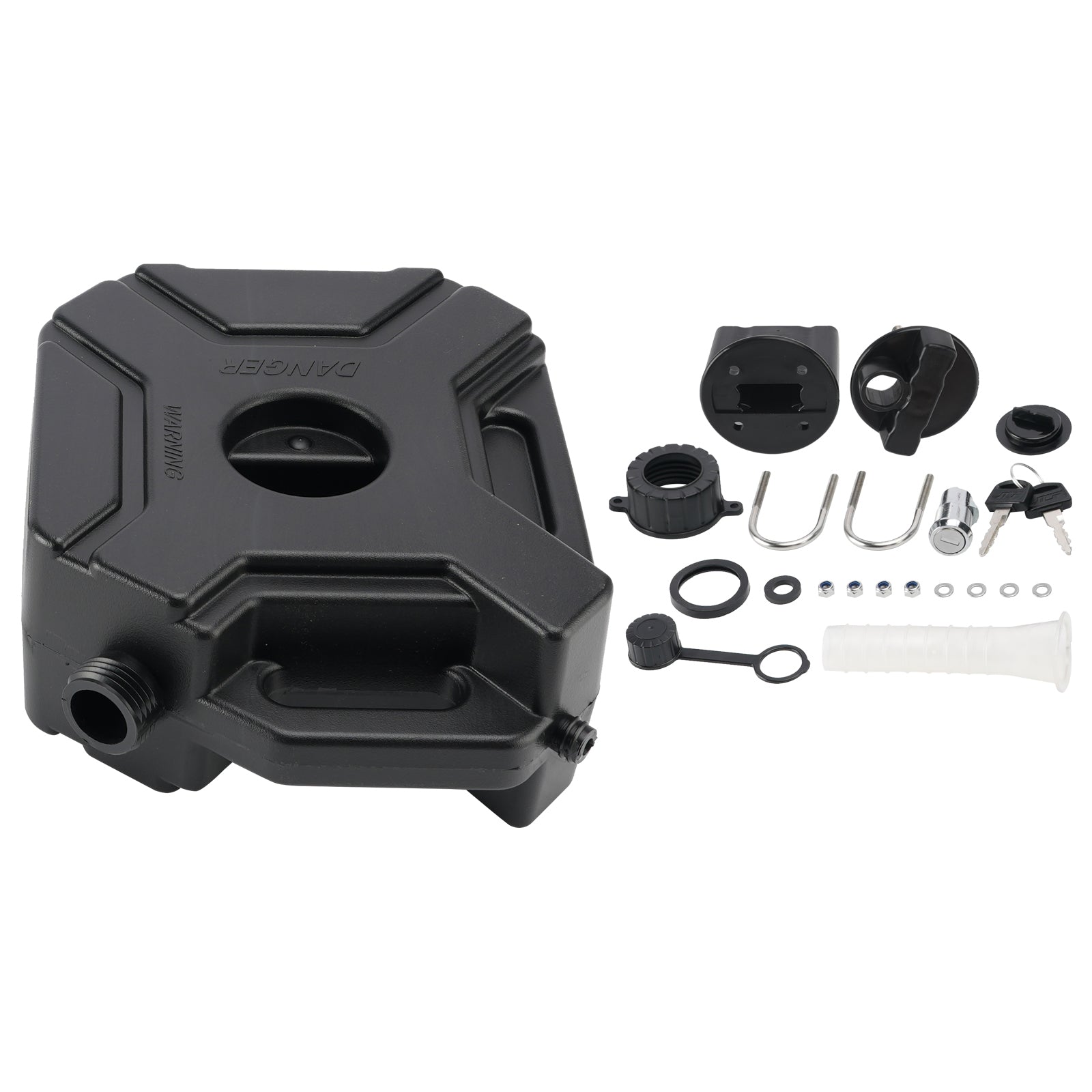 5L Oil Gas Container Anti-static Jerry Can Fuel Tank Black For Touring Adventure
