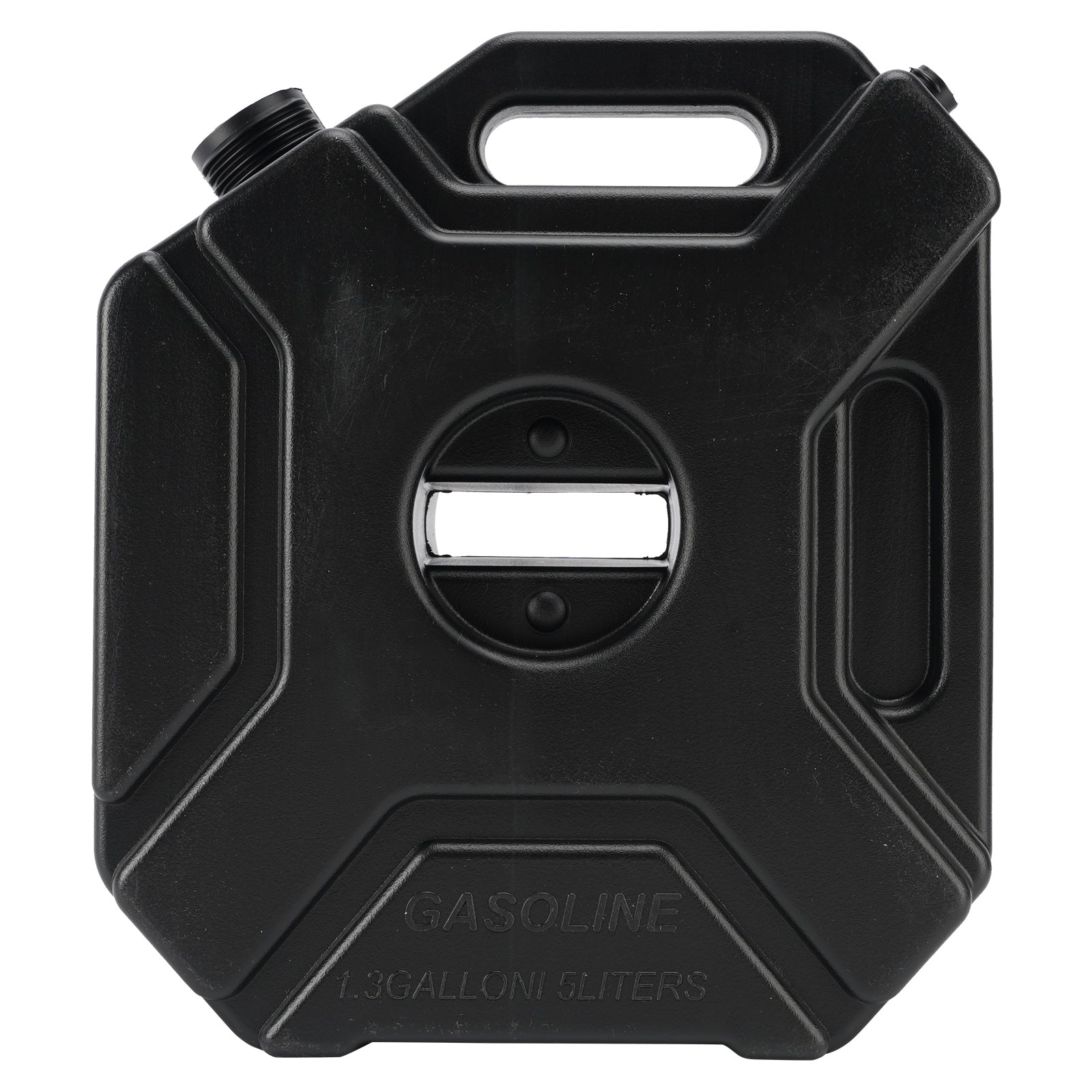 5L Oil Gas Container Anti-static Jerry Can Fuel Tank Black For Touring Adventure