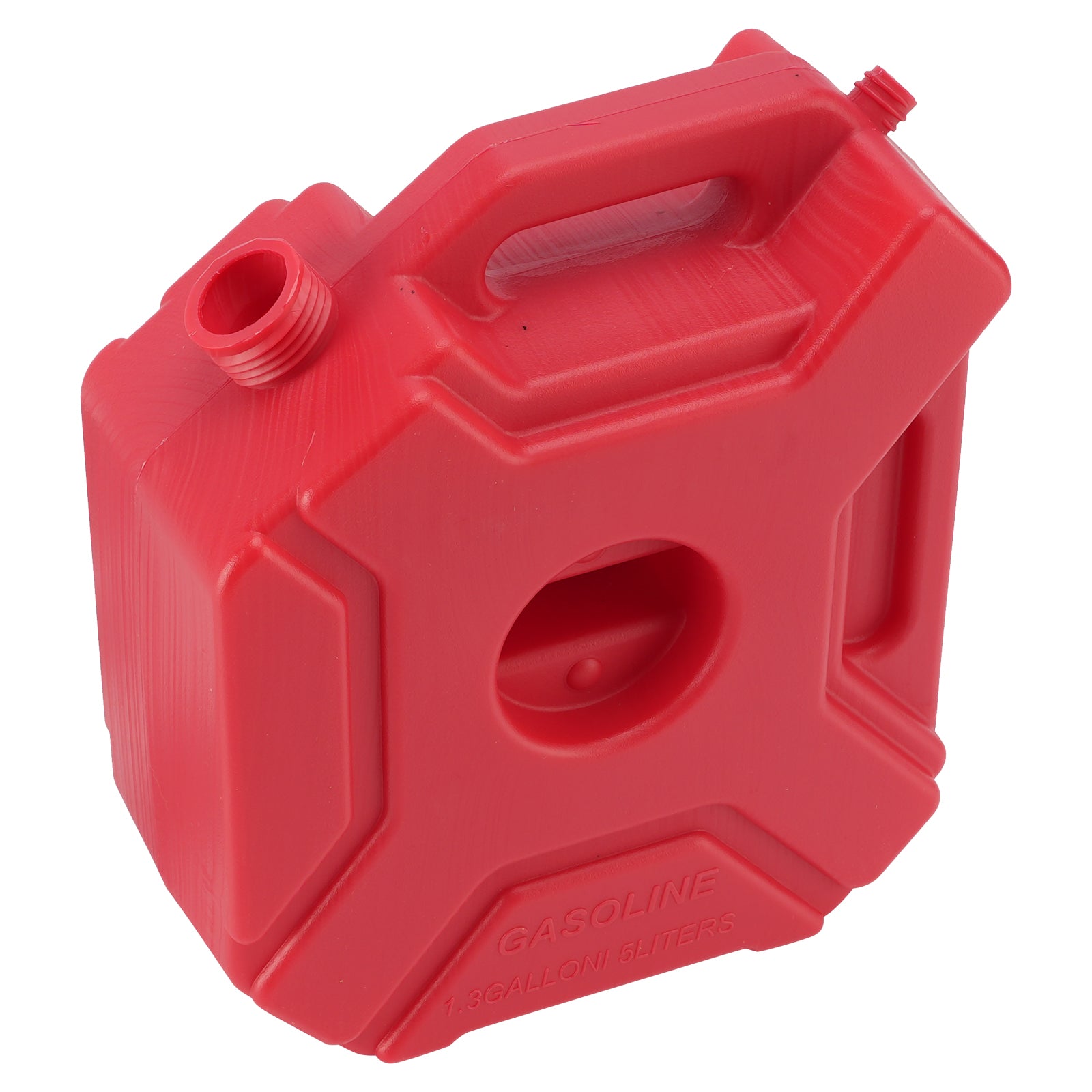 5L Oil Gas Container Anti-static Jerry Can Fuel Tank Red For Touring Adventure