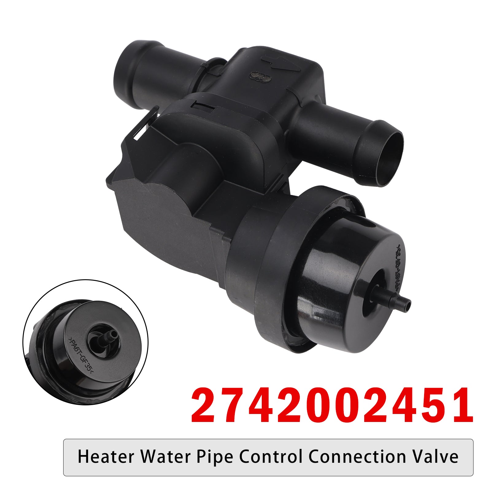 Heater Water Pipe Control Connection Valve for Mercedes 2742002451