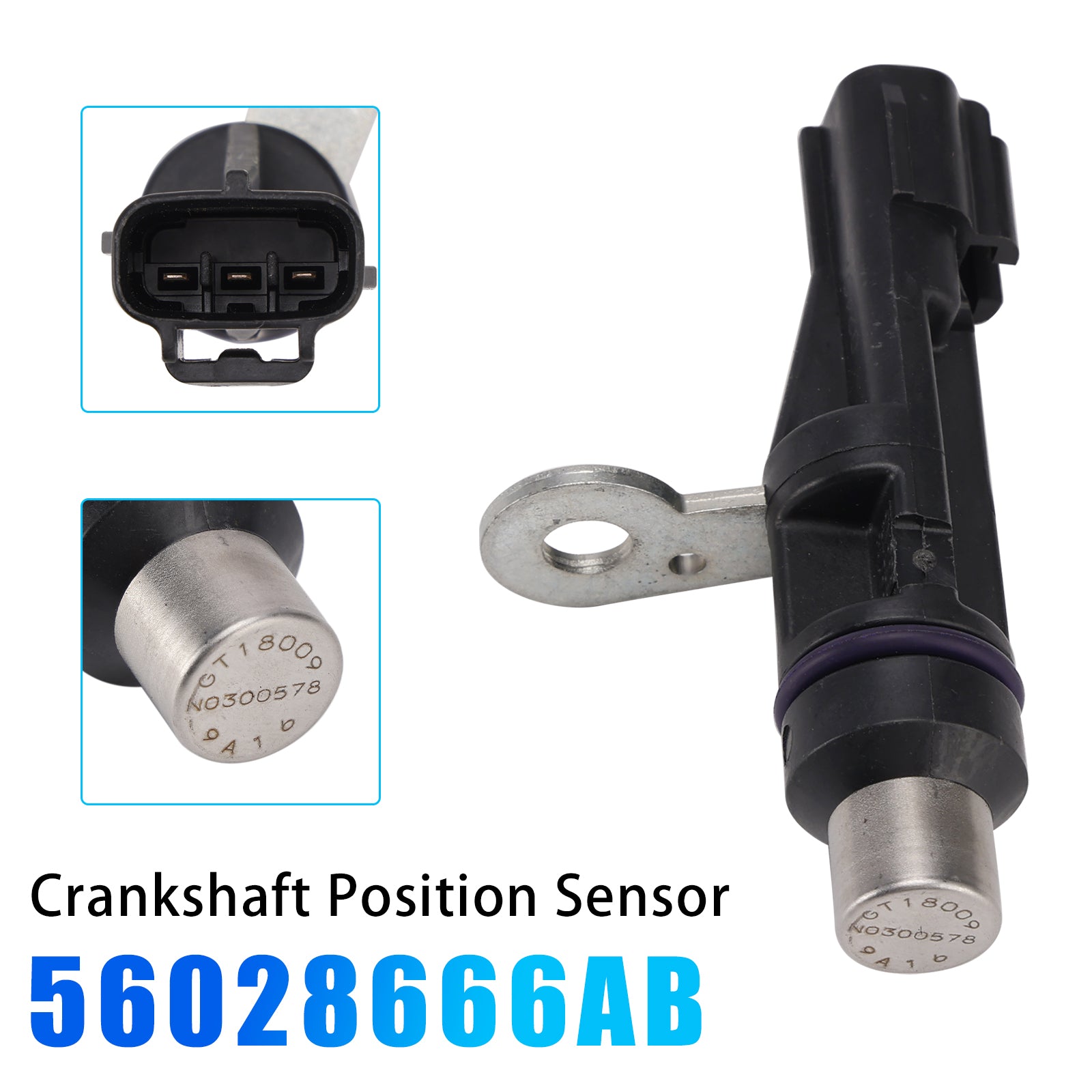 Crankshaft Position Sensor 56028666AB for Dodge Ram 1500 2002-2004 V8 4.7L