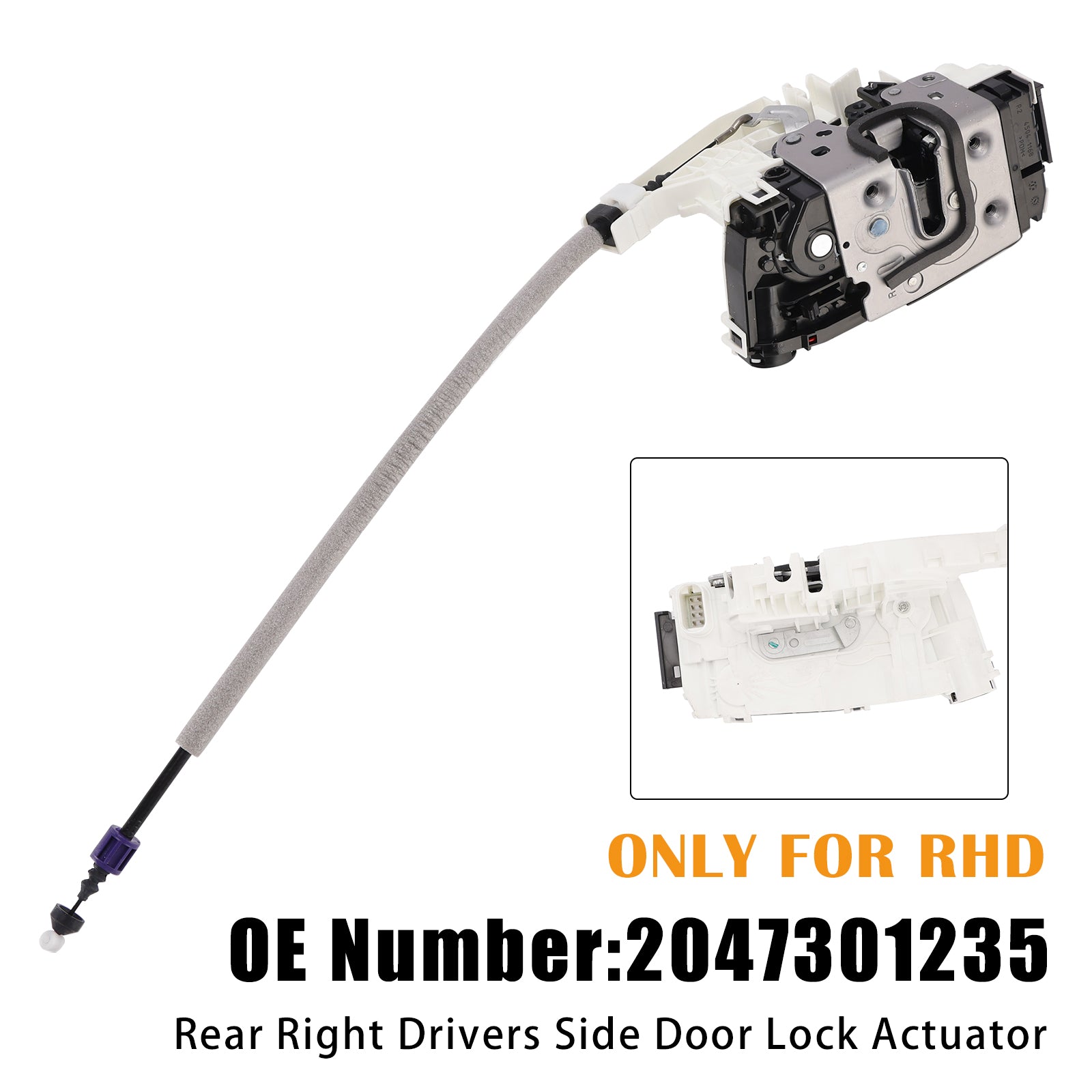 Rear Right Drivers Side Door Lock Actuator 2047301235 For Benz W204 2007-2011