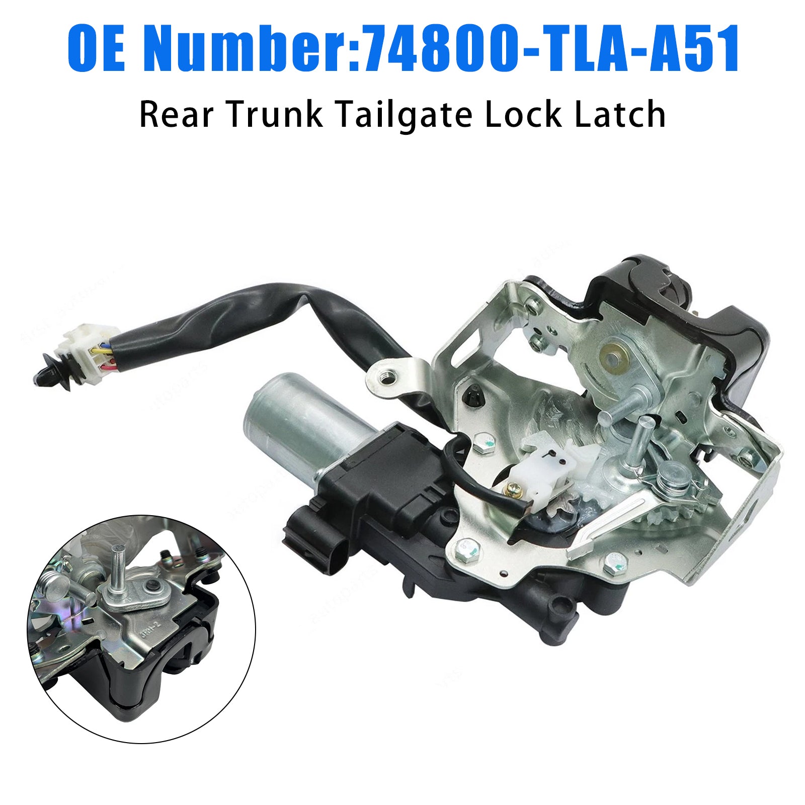 Rear Trunk Tailgate Lock Latch 74800-TLA-A51 for Honda CR-V 17-22 Odyssey 18-23