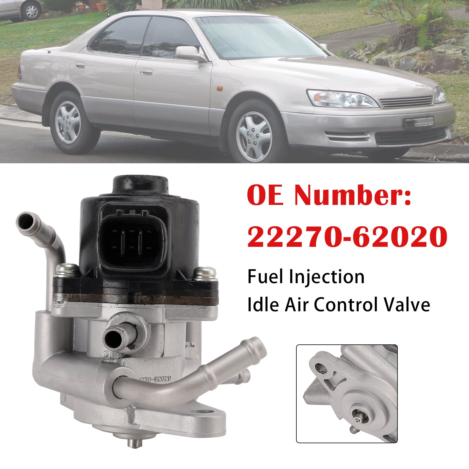Fuel Injection Idle Air Control Valve 22270-62020 For Toyota Camry Lexus ES300