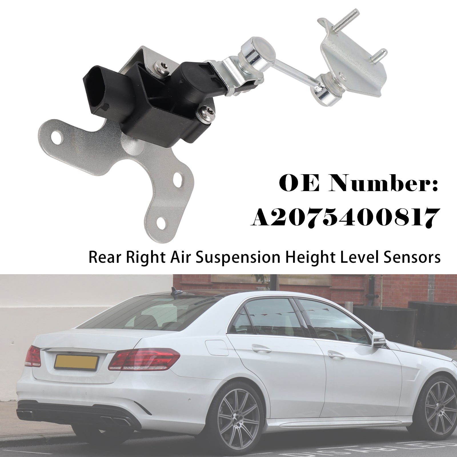 Rear Right Air Suspension Height Level Sensors For Mercedes W212 S212 A207 C207 X204