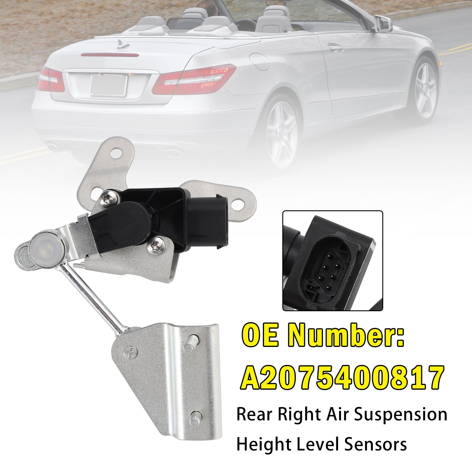 Rear Right Air Suspension Height Level Sensors For Mercedes W212 S212 A207 C207 X204