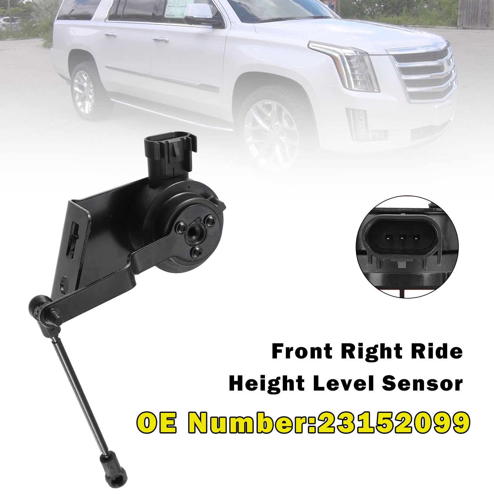 Front Right Ride Height Level Sensor 23152099 for Chevy Silverado GMC Sierra 1500