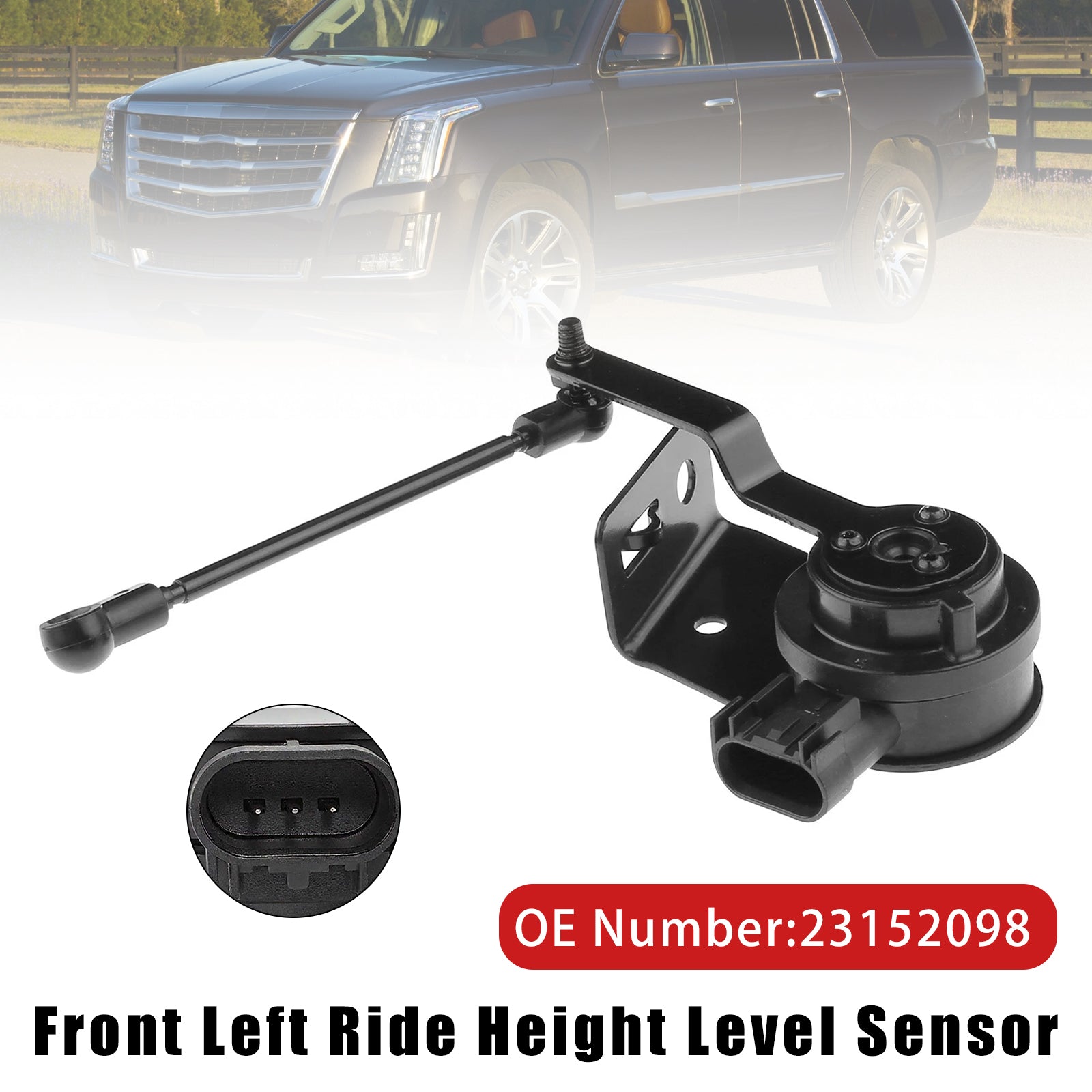 Front Left Ride Height Level Sensor 23152098 for Chevy Silverado GMC Sierra 1500