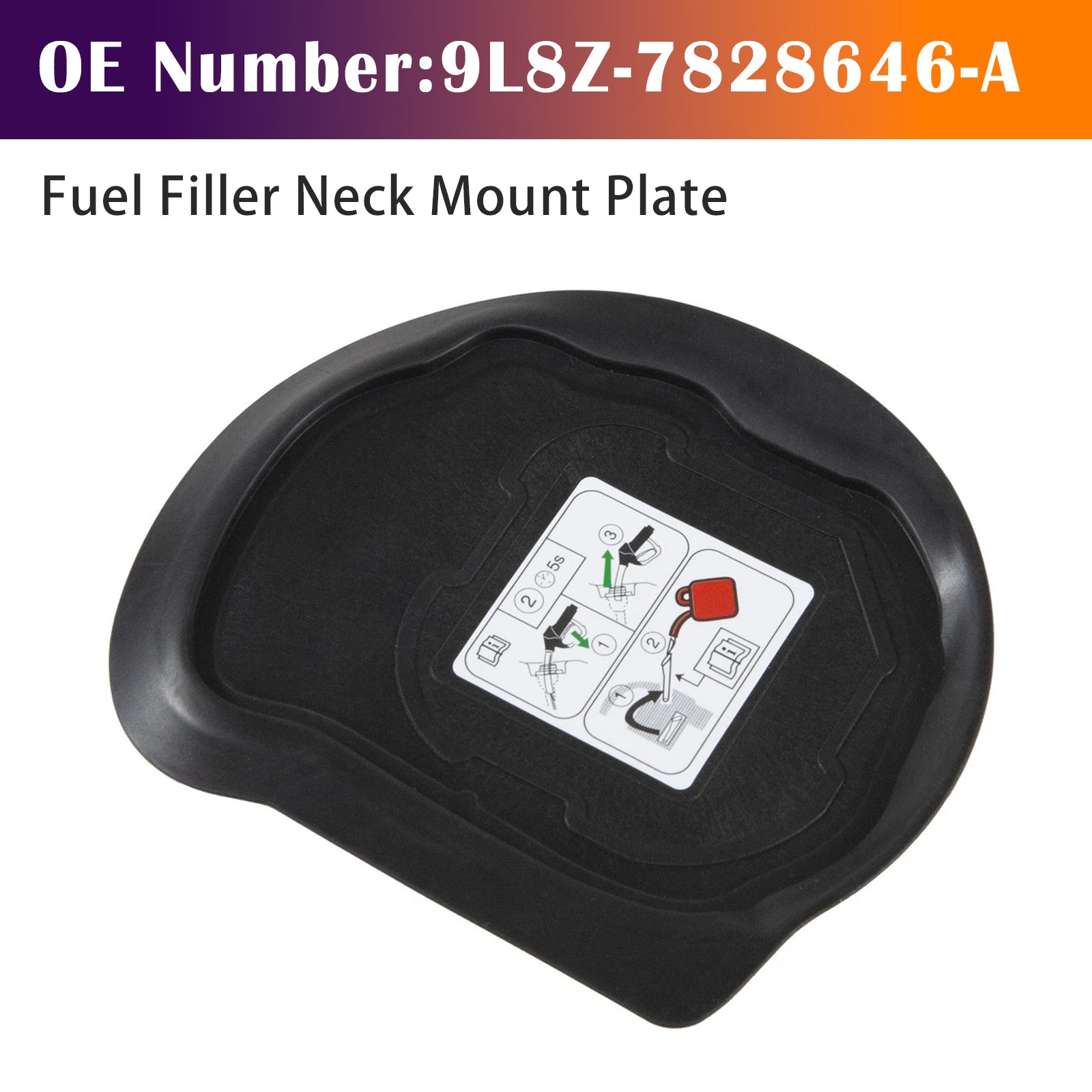 Fuel Filler Neck Mount Plate 9L8Z-7828646-A For Ford Escape 2008-2012