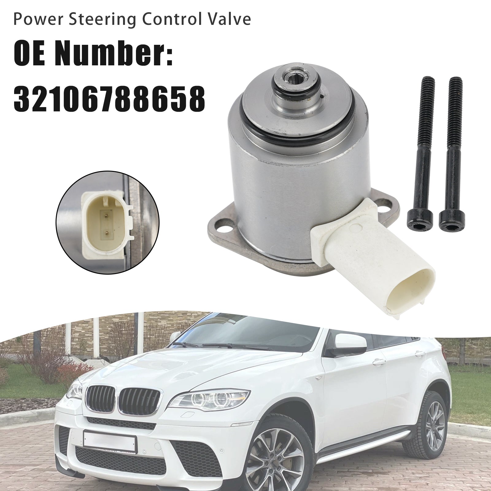 Power Steering Control Valve 32106788658 For BWM 1 3 5 6 7 Series X1 X3 X5 X6