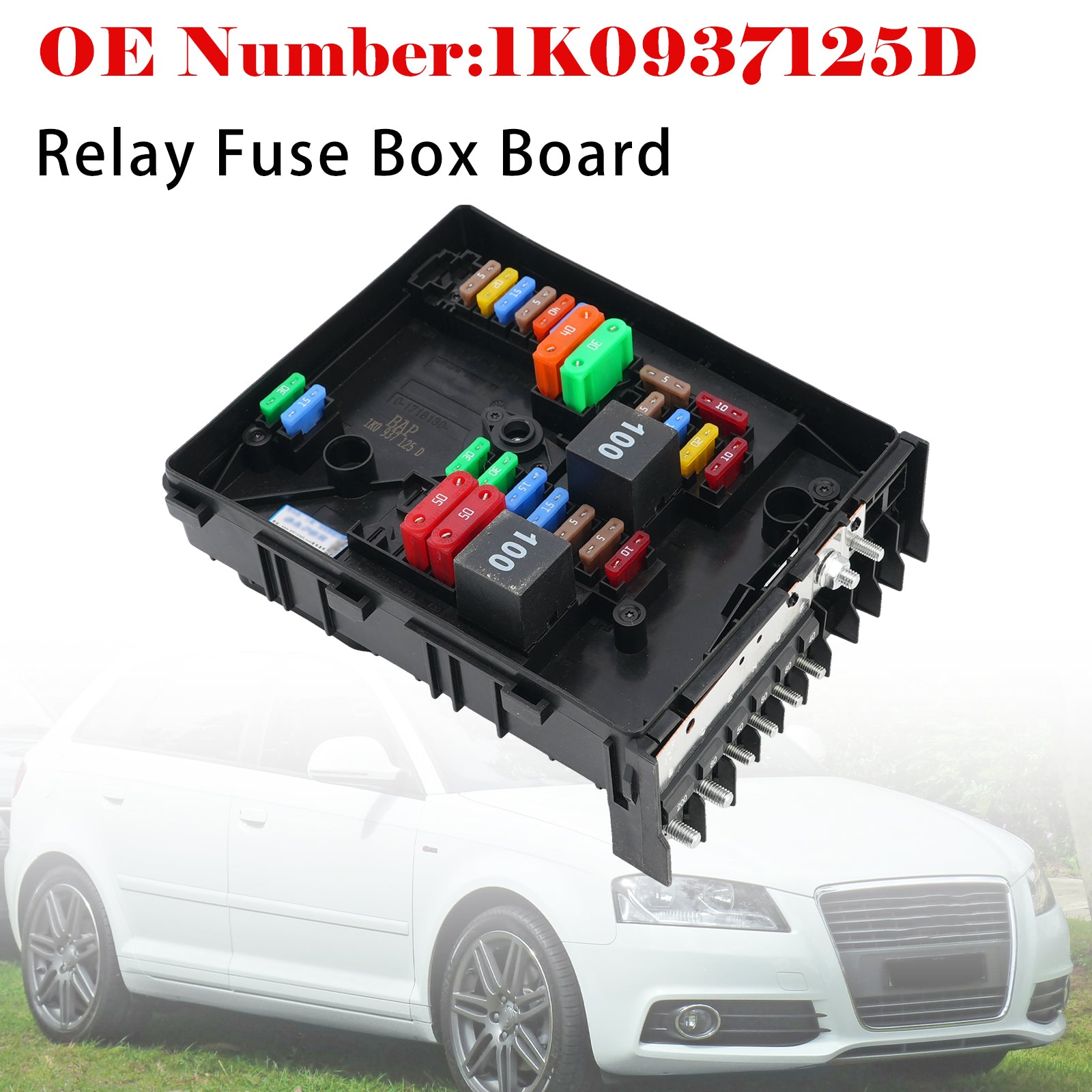 Relay Fuse Box Board 1K0937125D For VW Jetta Golf MK5 Eos Rabbit Audi A3