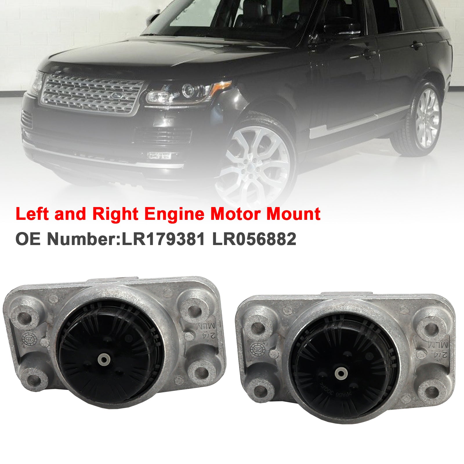 Left and Right Engine Motor Mount LR179381 LR056882 For Land Rover Range Sport