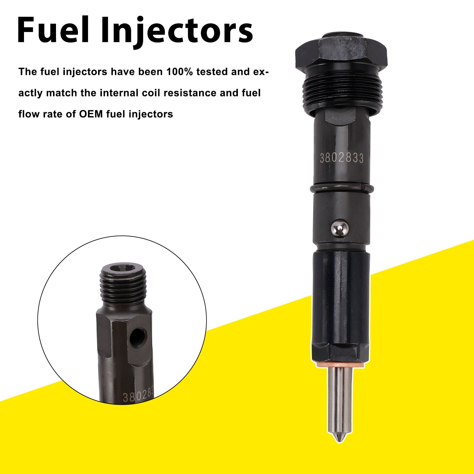 3865968 Fuel Injectors 3802833 For Cummins Marine Injector 6BTA 5.9L