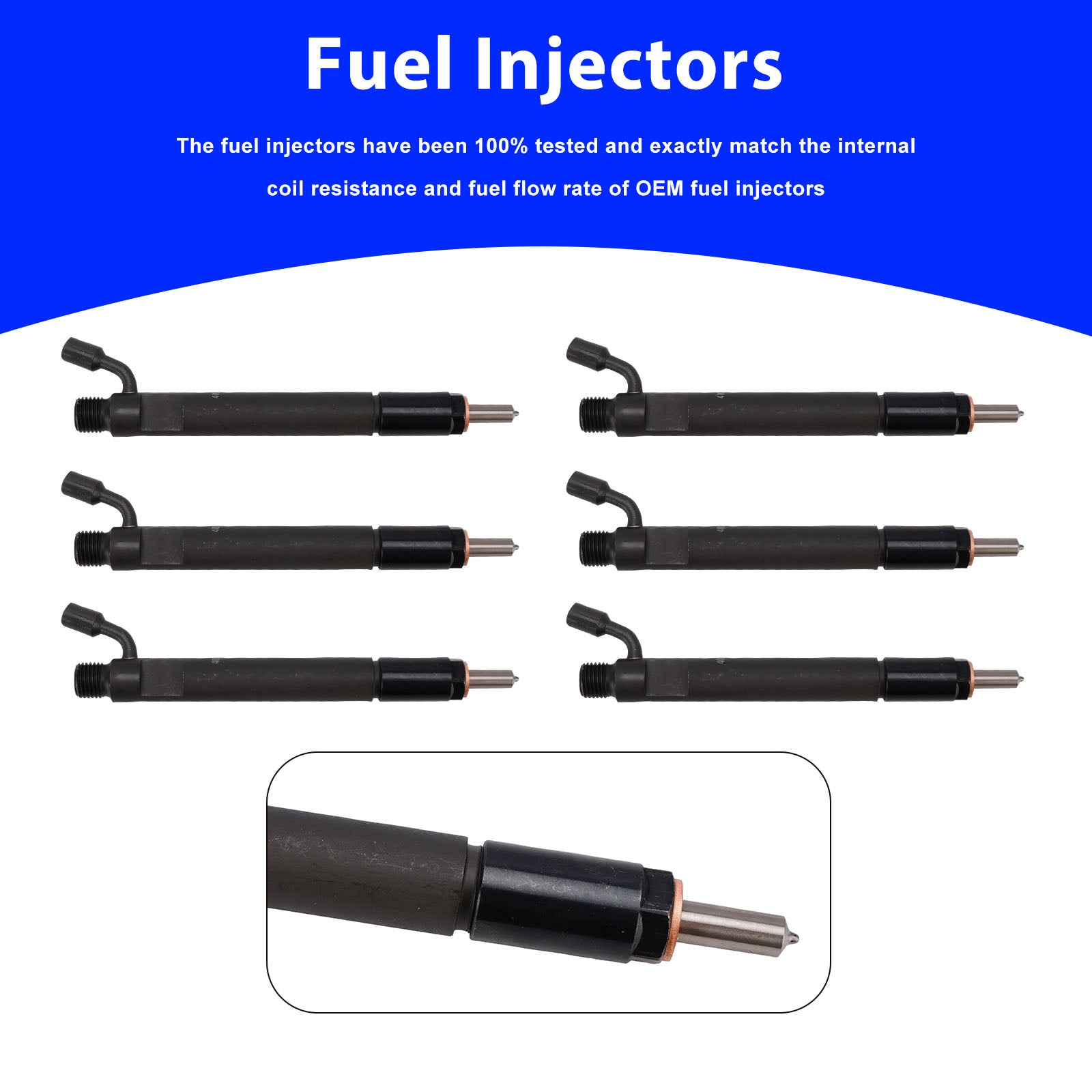 6PC 4025299 Fuel Injectors 0432191352 4078400 For Cummins Marine 6CTA