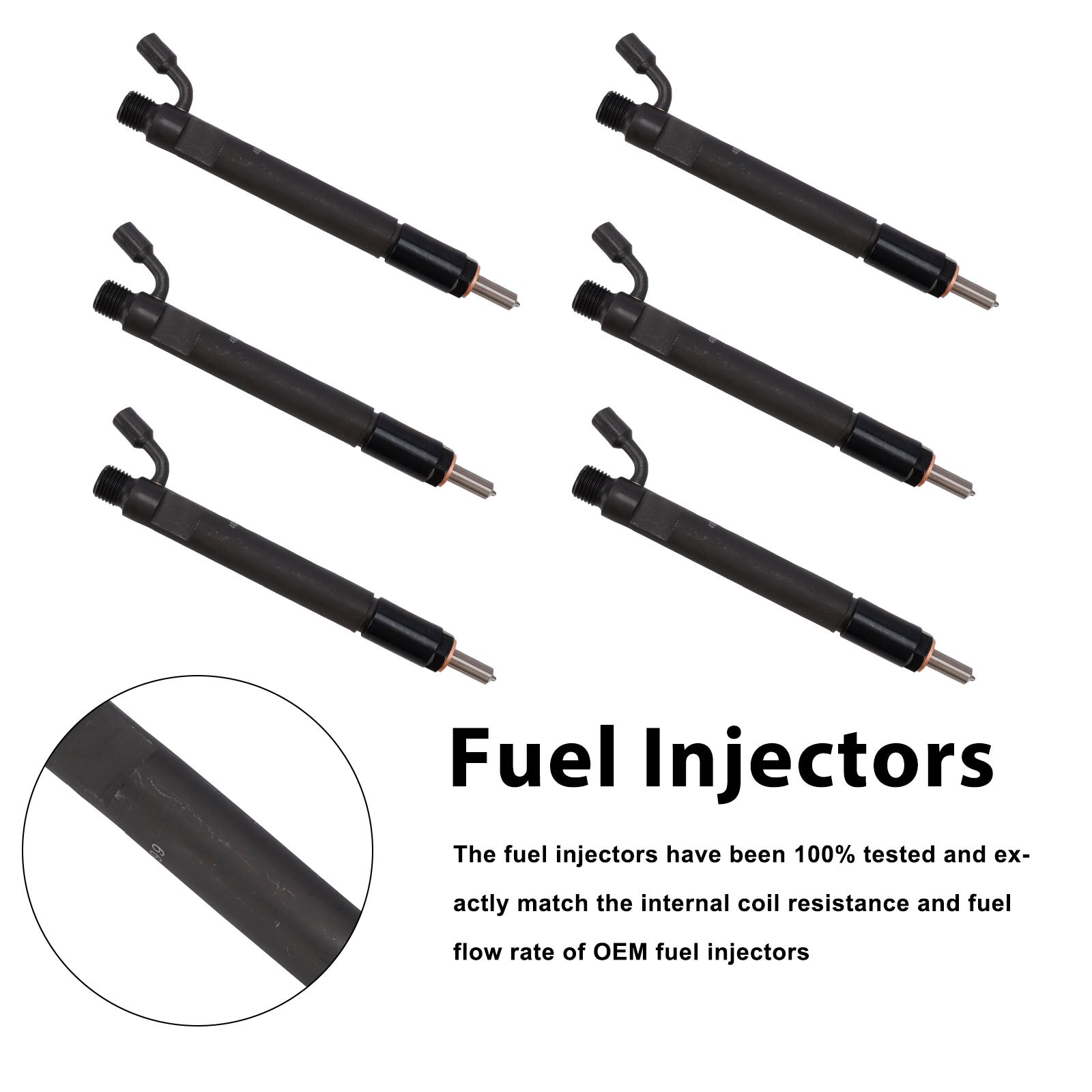 6PC 4025299 Fuel Injectors 0432191352 4078400 For Cummins Marine 6CTA