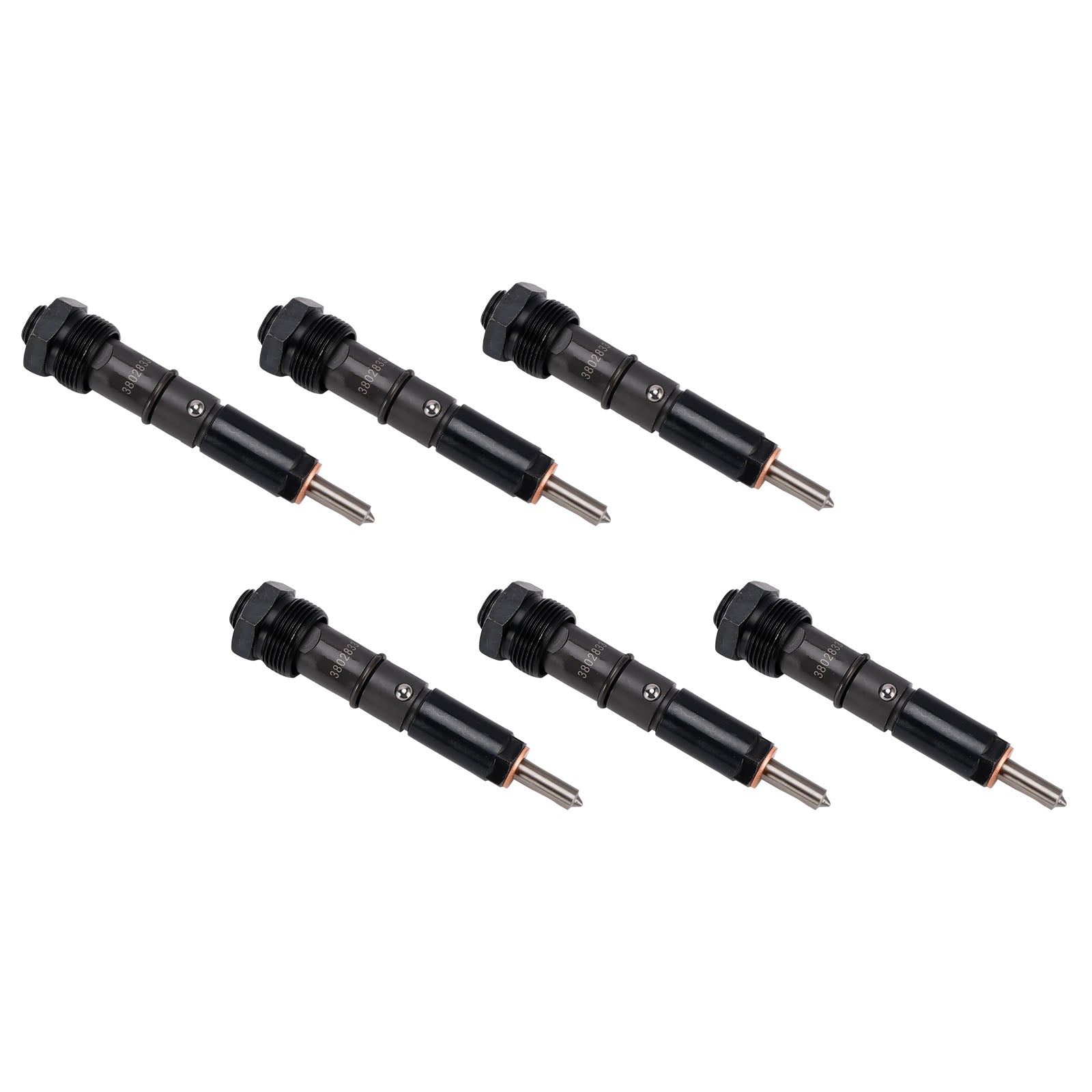 6PC 3865968 Fuel Injectors 3802833 For Cummins Marine Injector 6BTA 5.9L