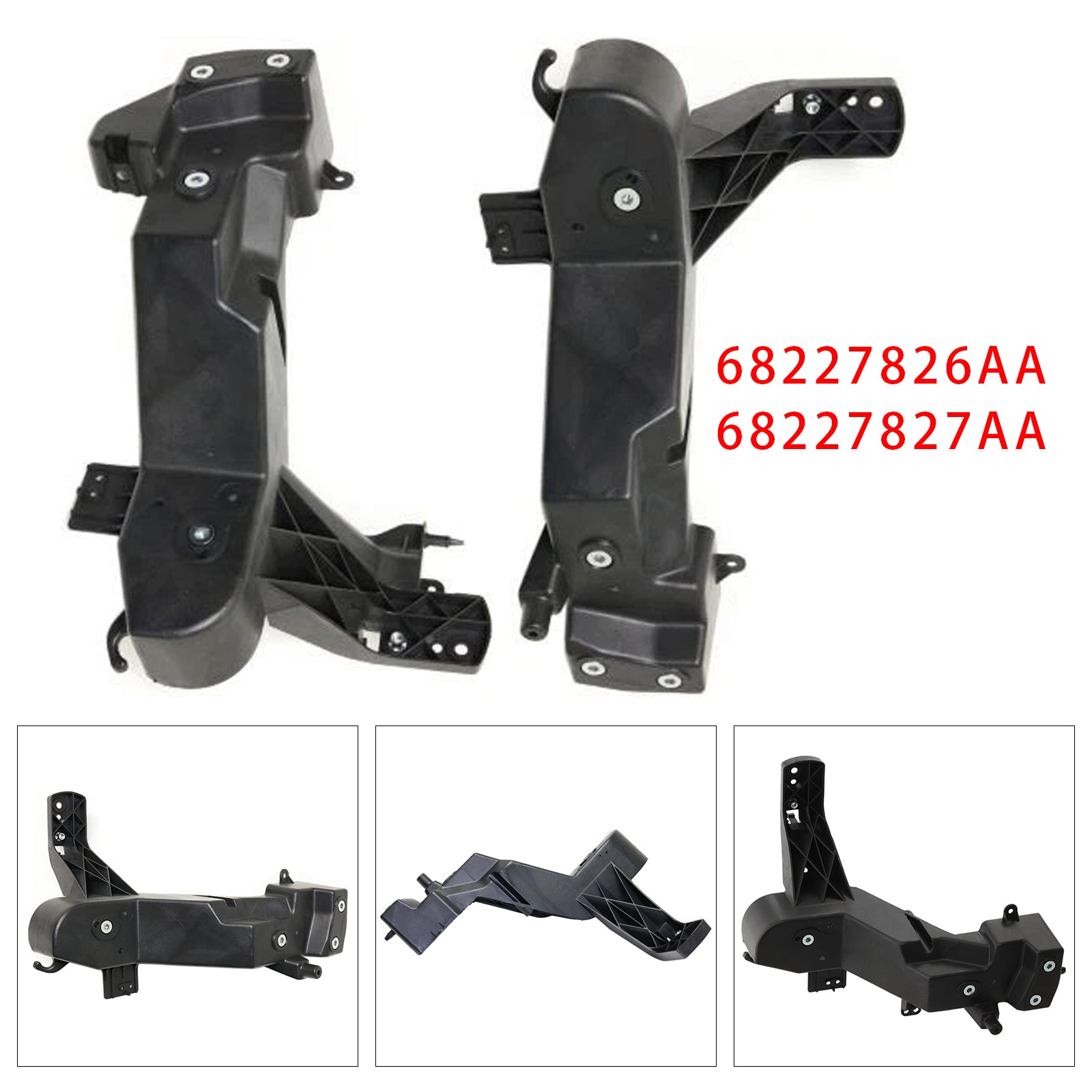 Left+Right Headlight Brackets 68227826AA 68227827AA For Dodge Durango 2014-2021