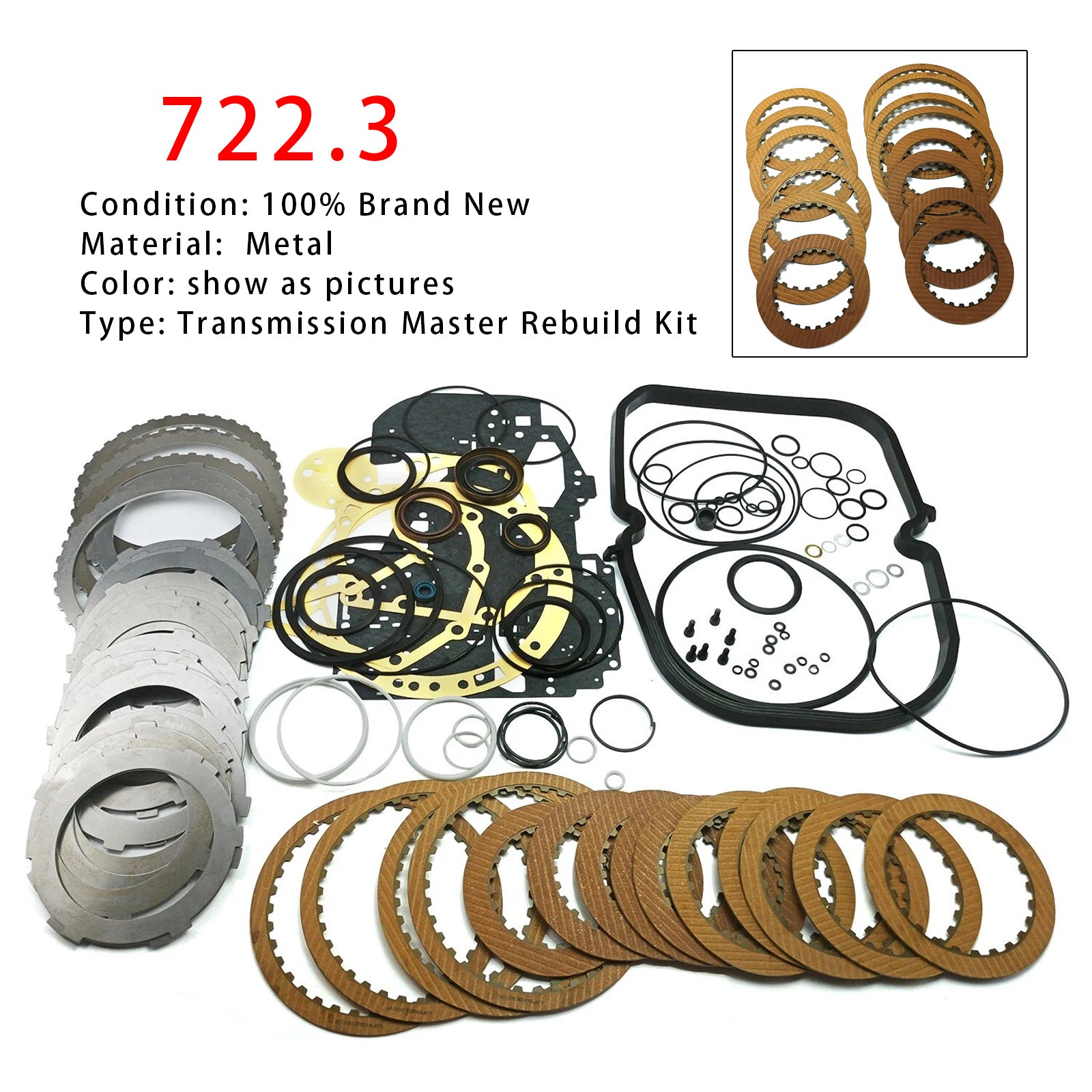 722.3 Transmission Master Rebuild Kit Overhaul Friction Discs For Mercedes