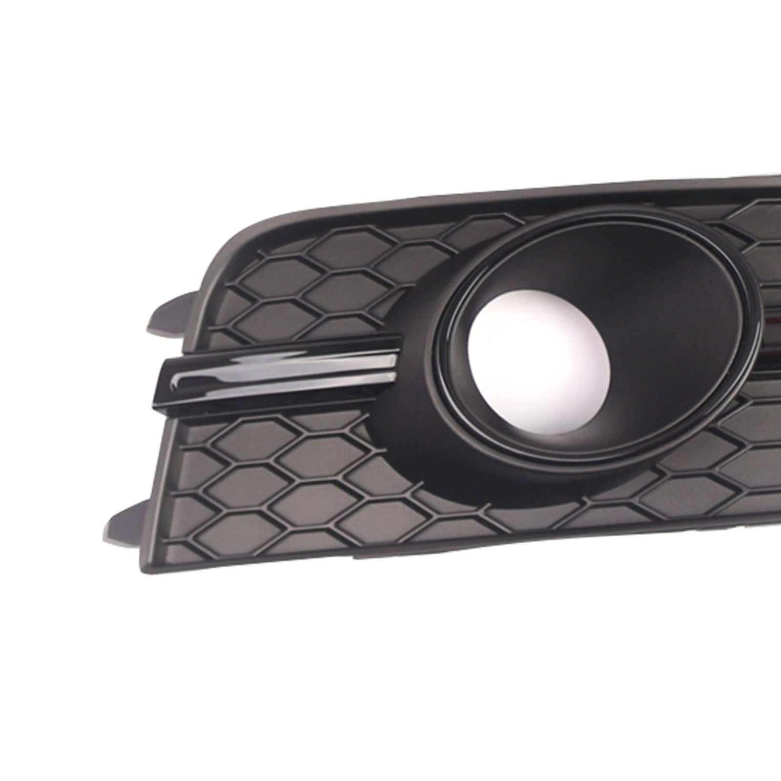 Black Front Bumper Fog Light Grille Cover Bezel Fit Audi S7 A7 S-Line 2012-2015