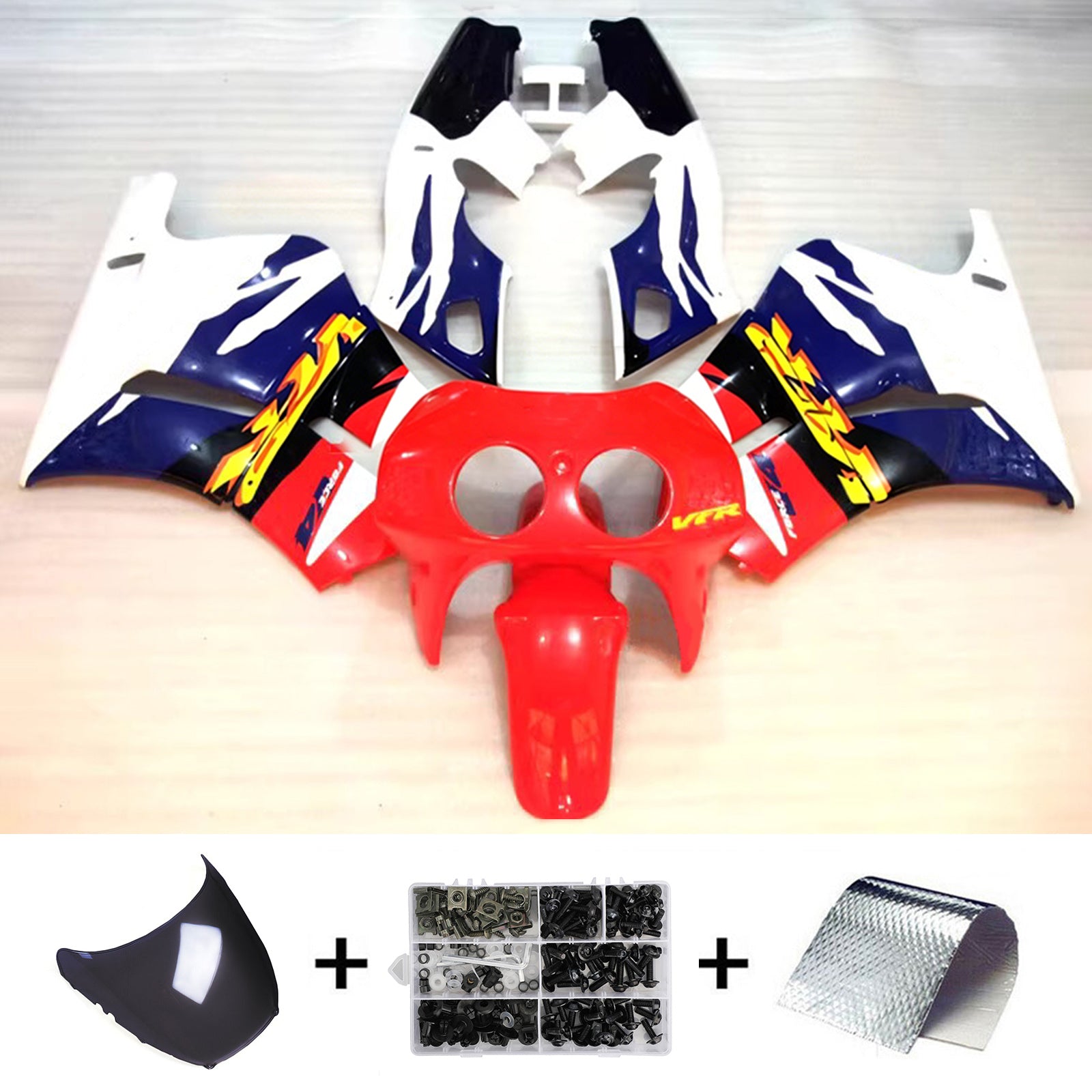 Injection Fairing Kit Bodywork Plastic ABS For Honda VFR400R NC30 1988-1992